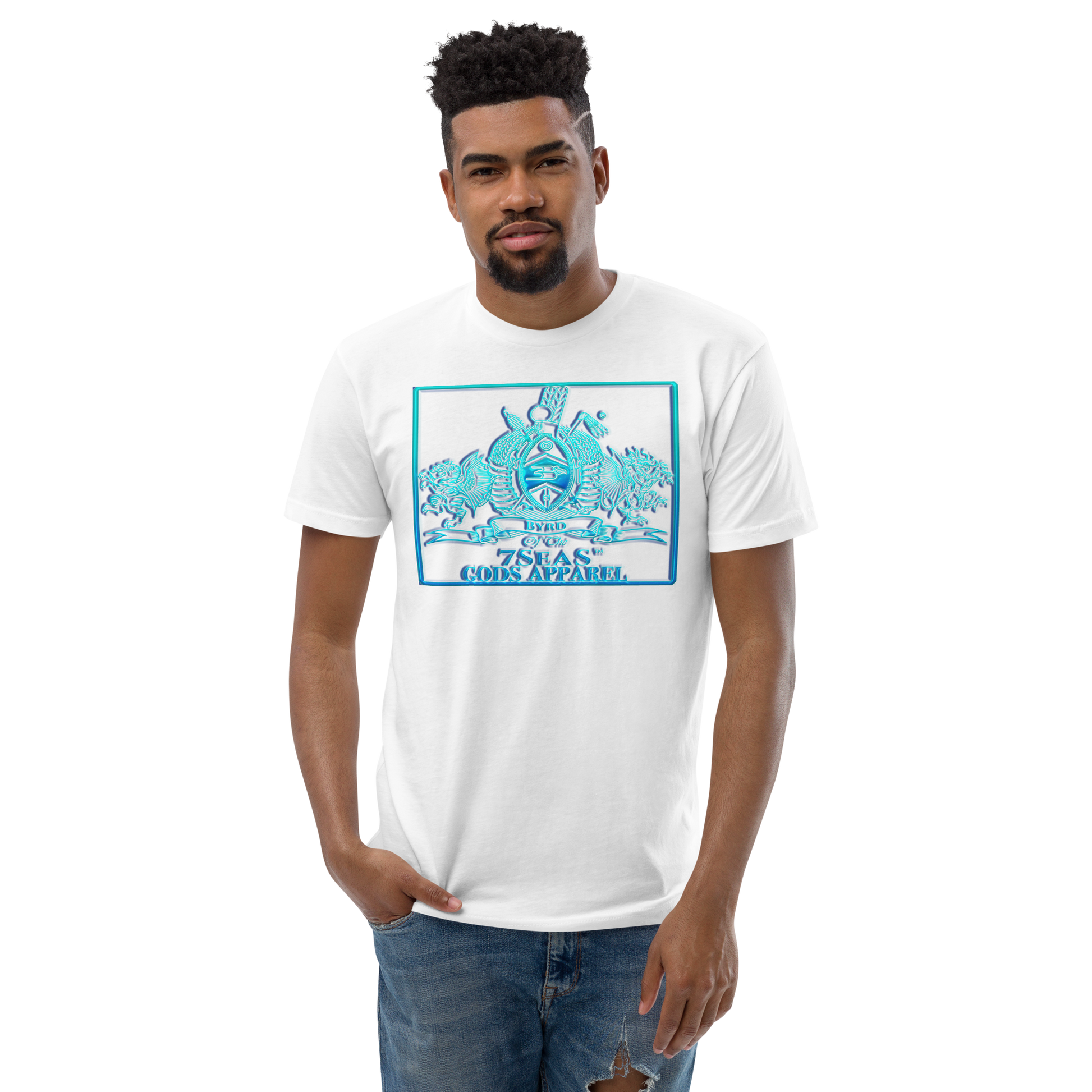 PTAH - BYRD OF THE 7SEAS GODS APPAREL - BLUE - Gods/Mens Short Sleeve T-shirt