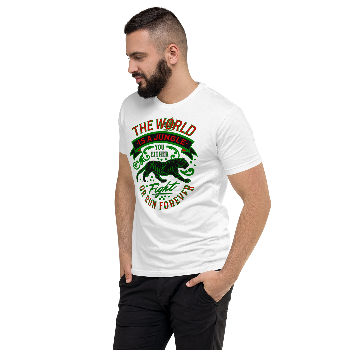 World Is A Jungle - BYRD OF THE 7SEAS GODS APPAREL - TIGER EDITION - ENBYRD - Gods/Men Short Sleeve T-shirt