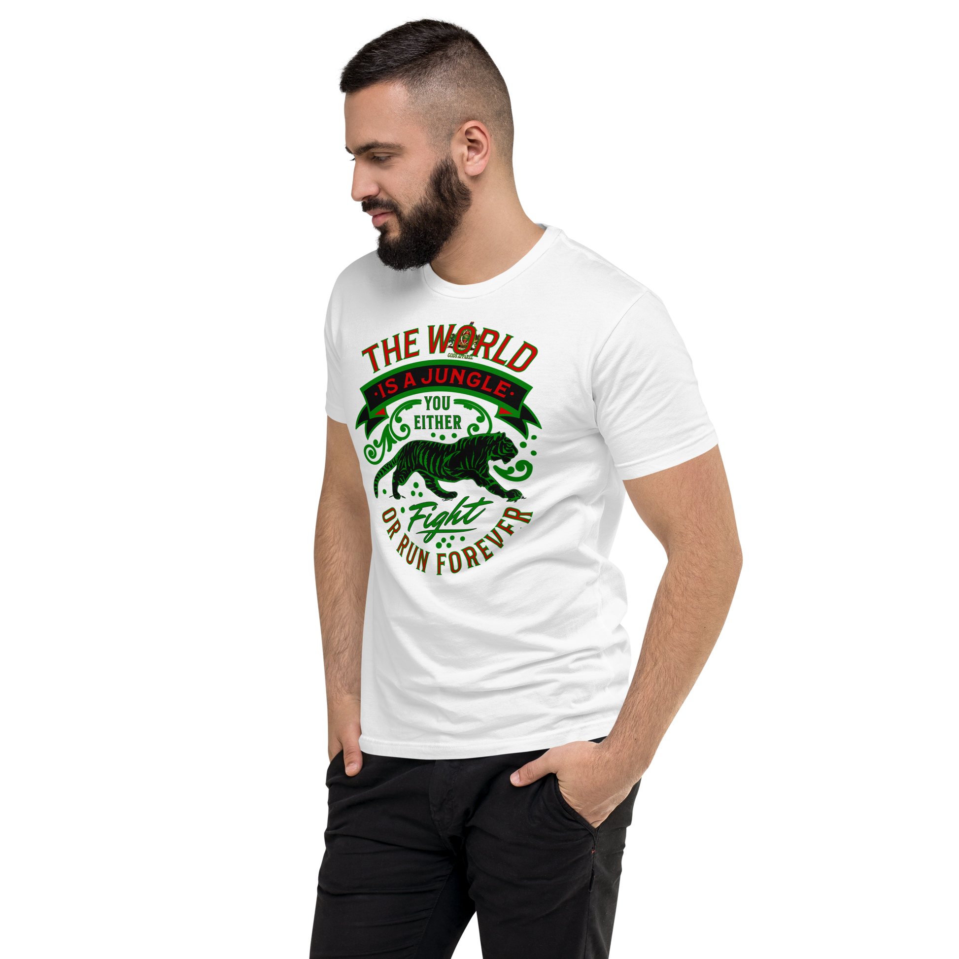 World Is A Jungle - BYRD OF THE 7SEAS GODS APPAREL - TIGER EDITION - ENBYRD - Gods/Men Short Sleeve T-shirt