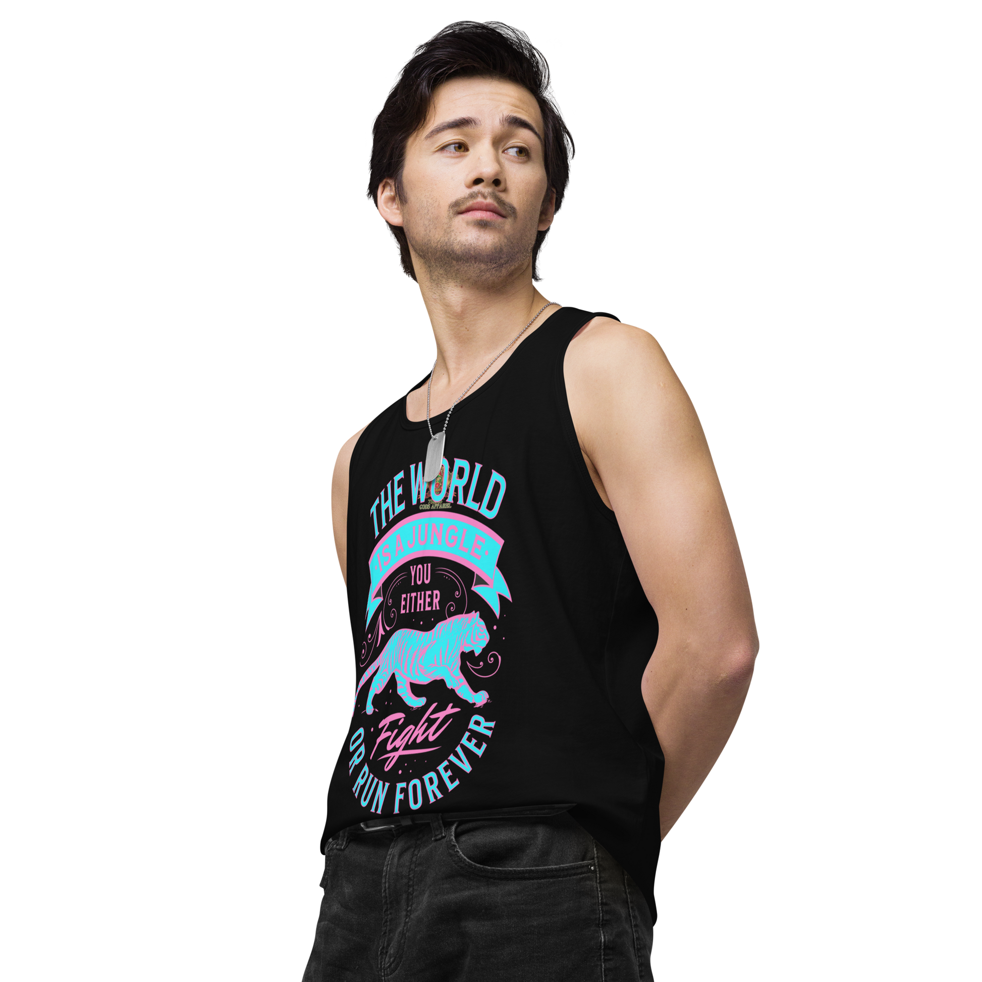 World Is A Jungle - BYRD OF THE 7SEAS GODS APPAREL - TIGER EDITION - YEMAYA - Gods/Mens premium tank top