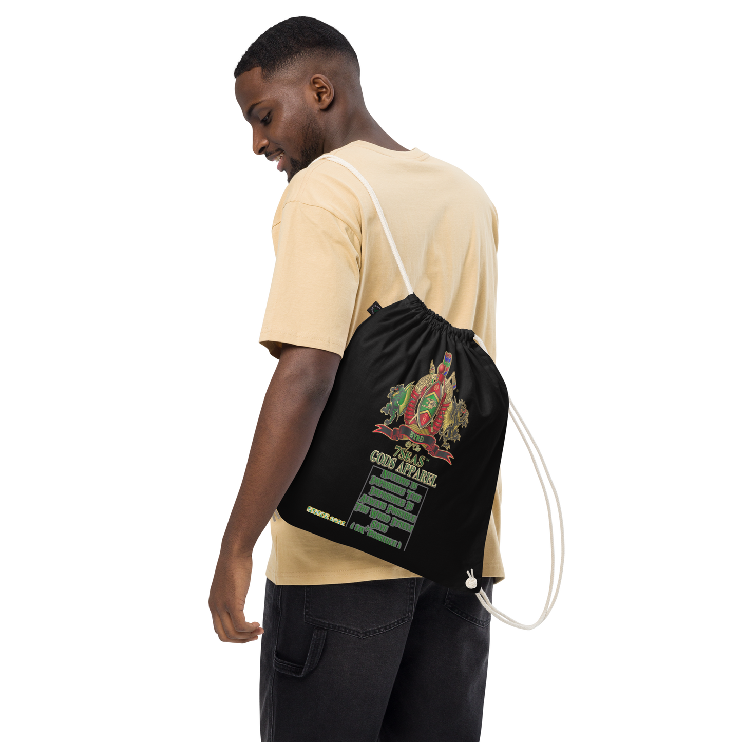 APEP - BYRD OF THE 7SEAS GODS APPAREL - S1 - Gods & Goddess Organic cotton drawstring bag