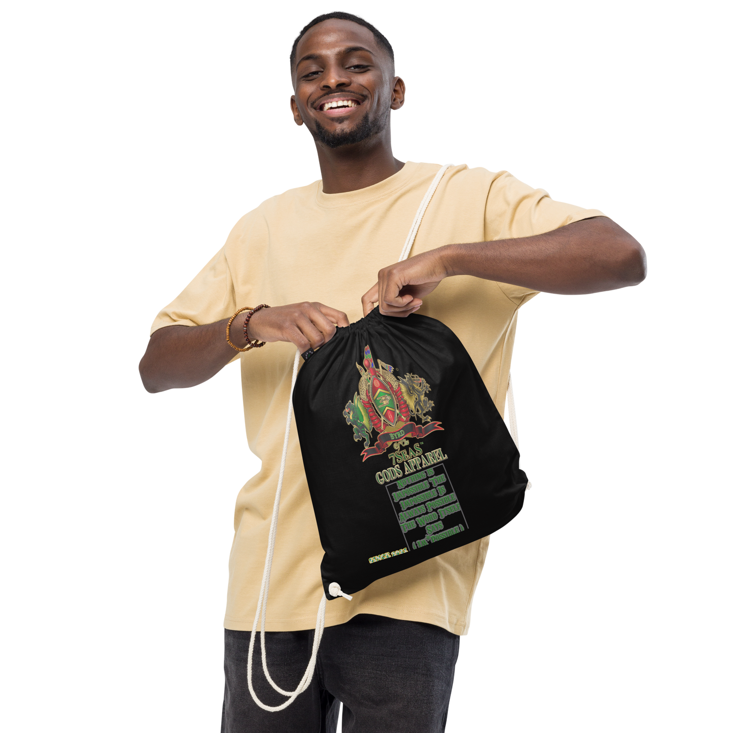 APEP - BYRD OF THE 7SEAS GODS APPAREL - S1 - Gods & Goddess Organic cotton drawstring bag