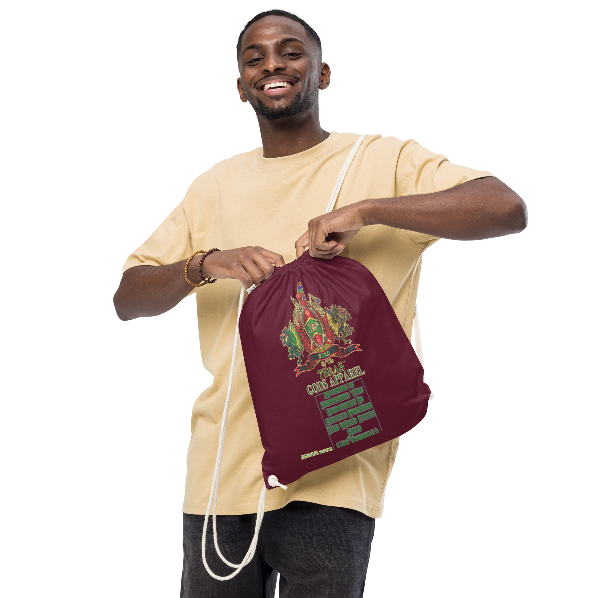 APEP - BYRD OF THE 7SEAS GODS APPAREL - S1 - Gods & Goddess Organic cotton drawstring bag