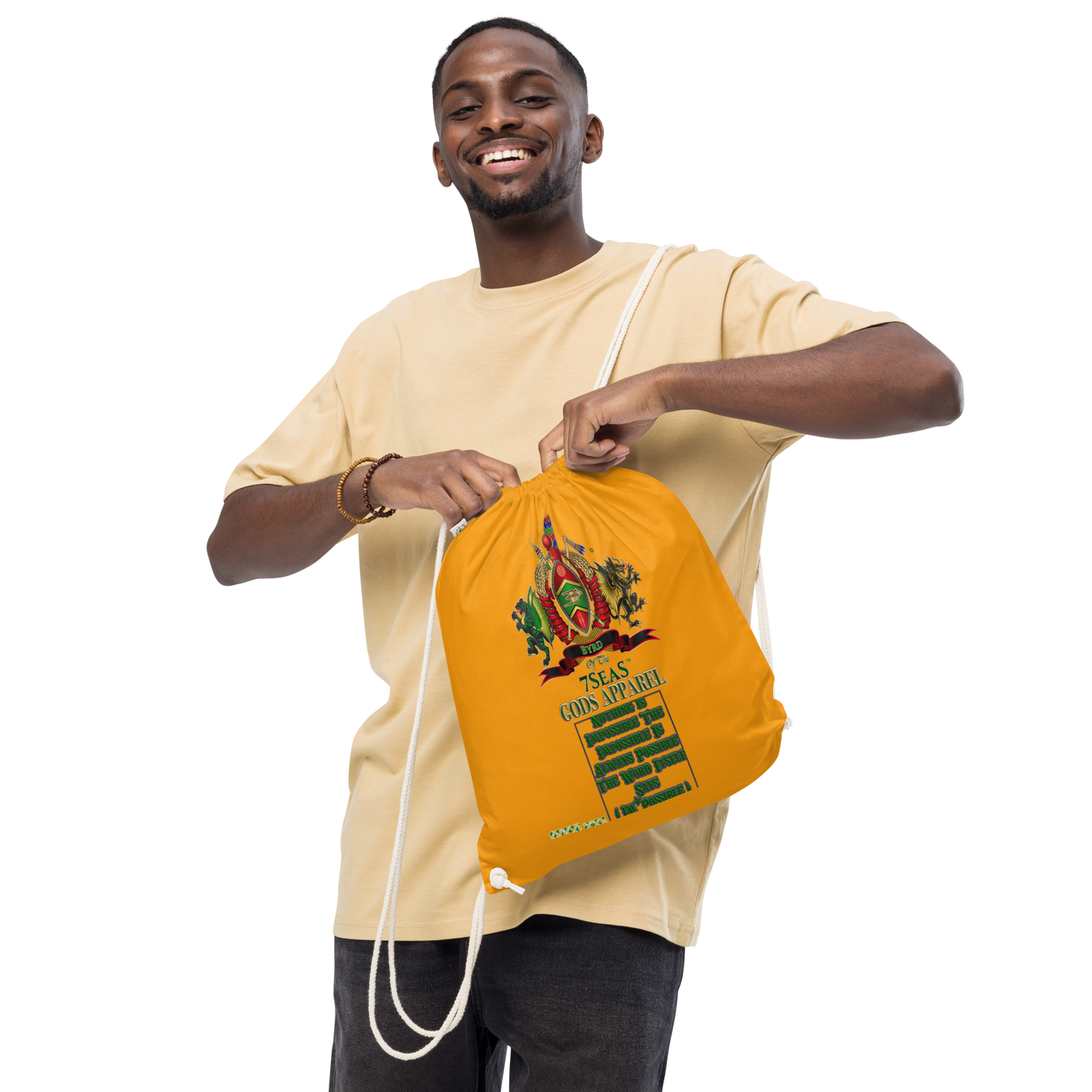 APEP - BYRD OF THE 7SEAS GODS APPAREL - S1 - Gods & Goddess Organic cotton drawstring bag