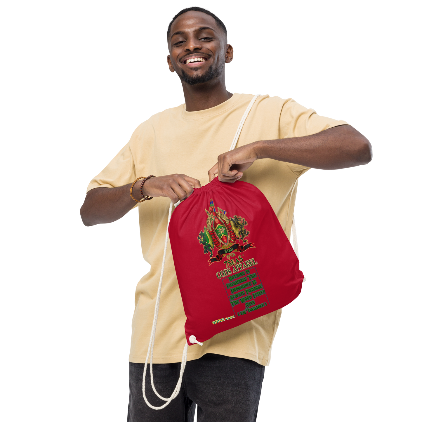 APEP - BYRD OF THE 7SEAS GODS APPAREL - S1 - Gods & Goddess Organic cotton drawstring bag