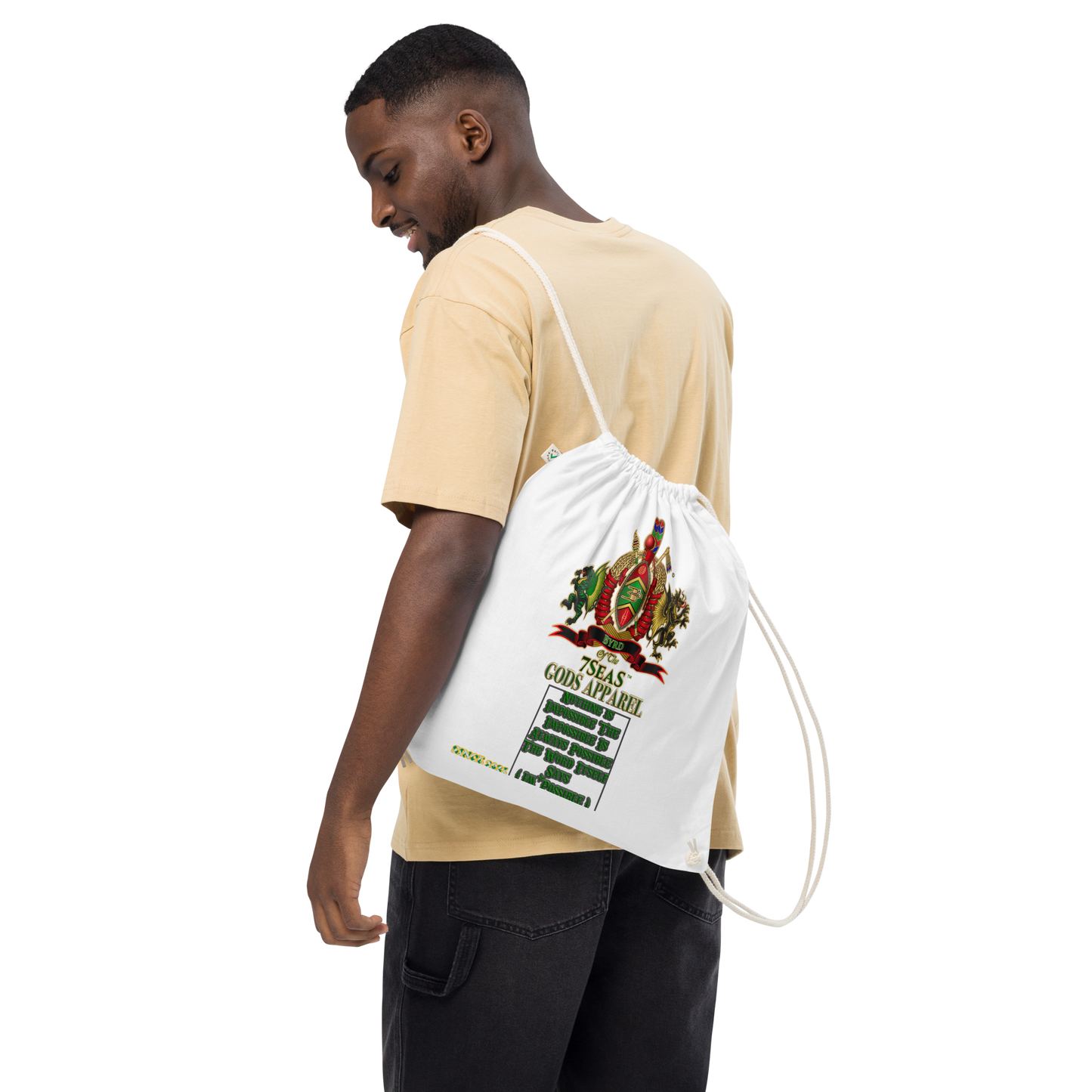 APEP - BYRD OF THE 7SEAS GODS APPAREL - S1 - Gods & Goddess Organic cotton drawstring bag