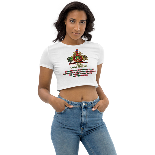 APEP - BYRD OF THE 7SEAS GODS APPAREL - Goddess/Women Organic Crop Top