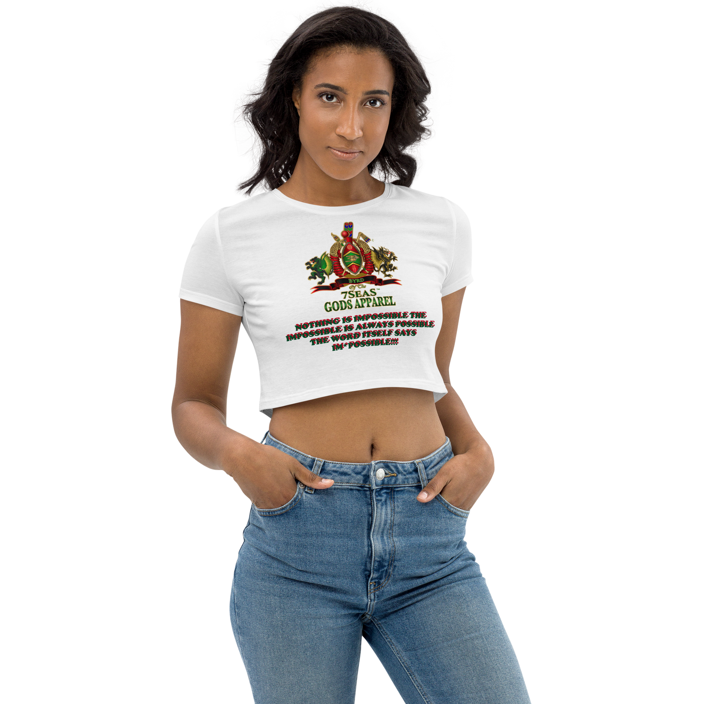 APEP - BYRD OF THE 7SEAS GODS APPAREL - Goddess/Women Organic Crop Top