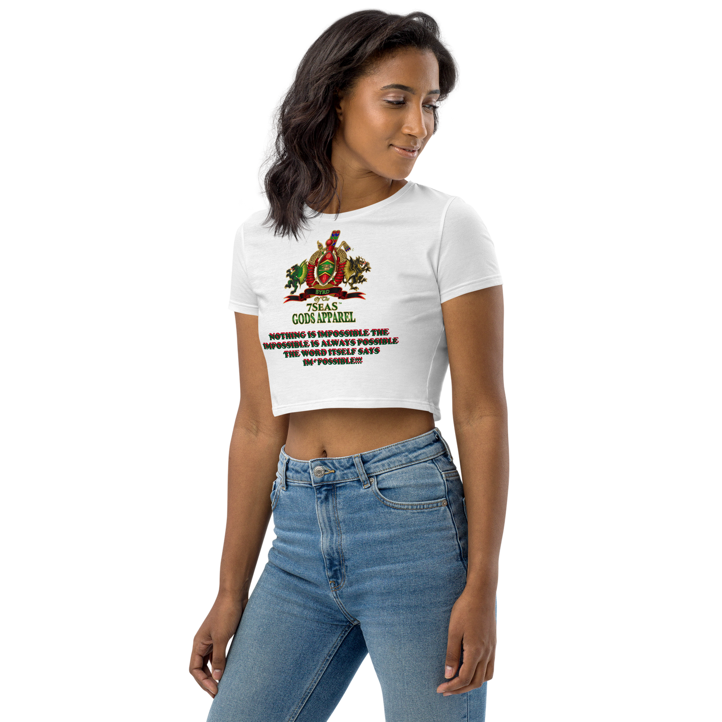 APEP - BYRD OF THE 7SEAS GODS APPAREL - Goddess/Women Organic Crop Top