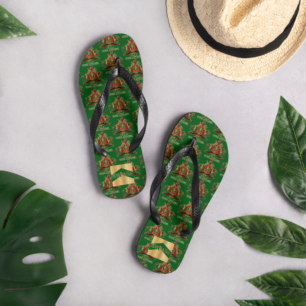 APEP - BYRD OF THE 7SEAS GODS APPAREL - GREEN -  Flip-Flops