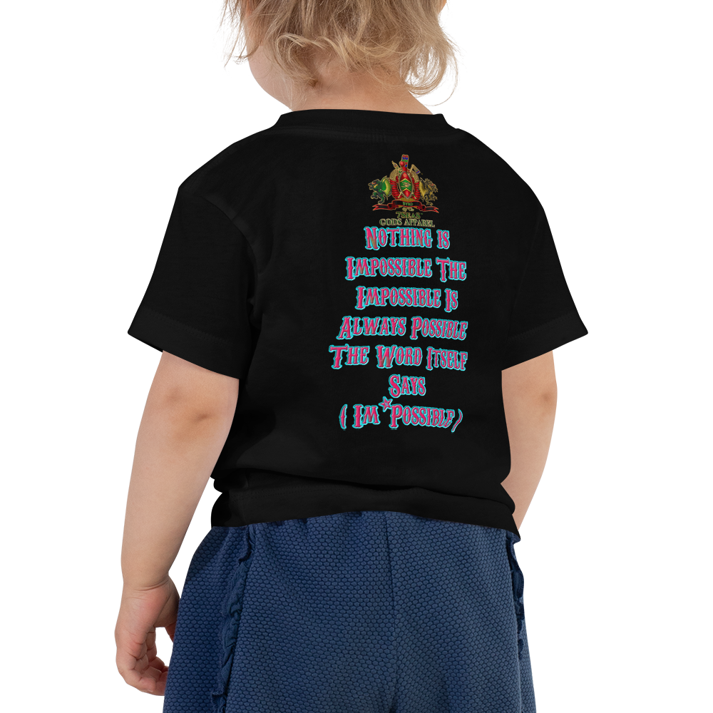 YEMAYA - BYRD OF THE 7SEAS GODS APPAREL - BLUE/PINK - Toddler Goddess/Girls Short Sleeve Tee