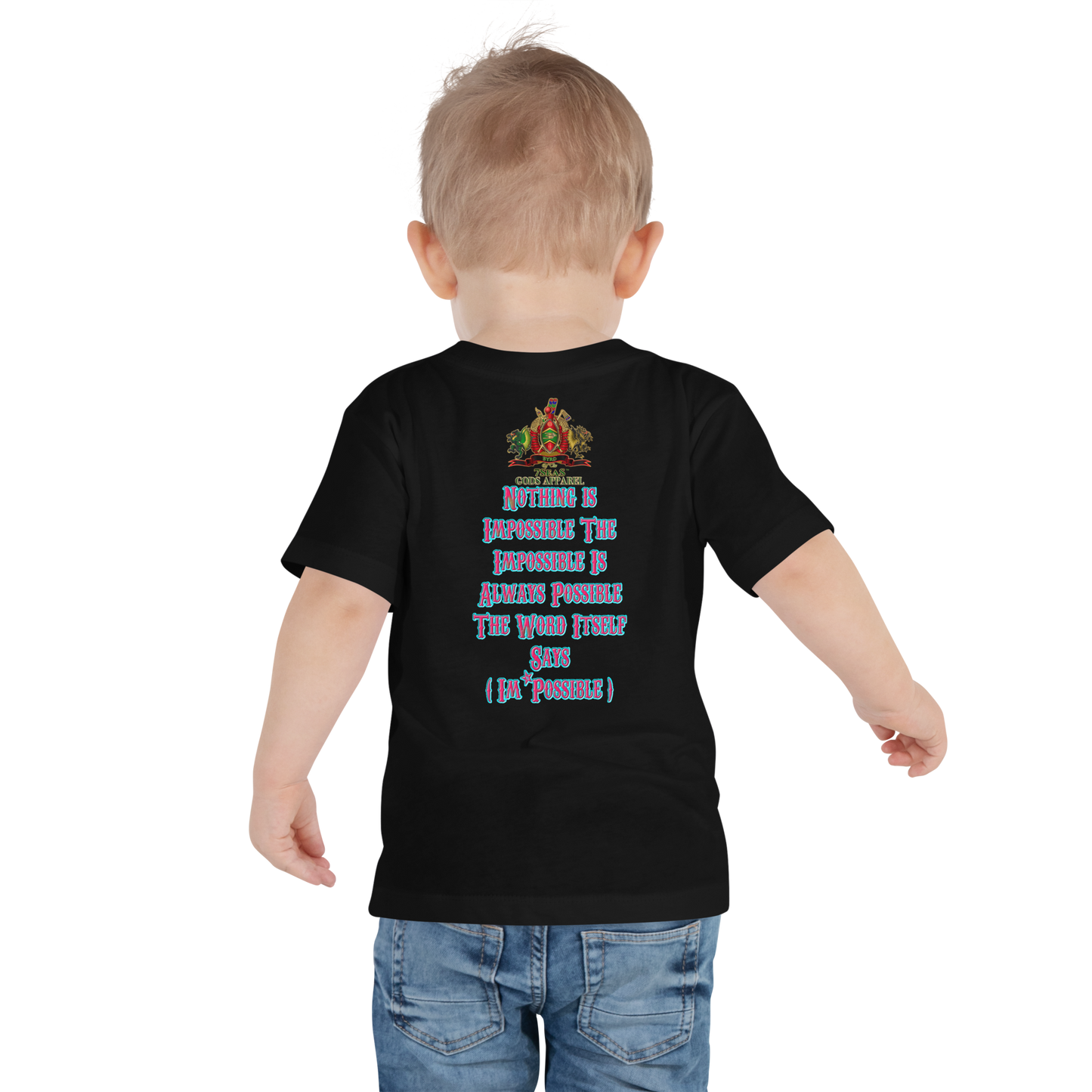 YEMAYA - BYRD OF THE 7SEAS GODS APPAREL - BLUE/PINK - Toddler Gods/Boys Short Sleeve Tee