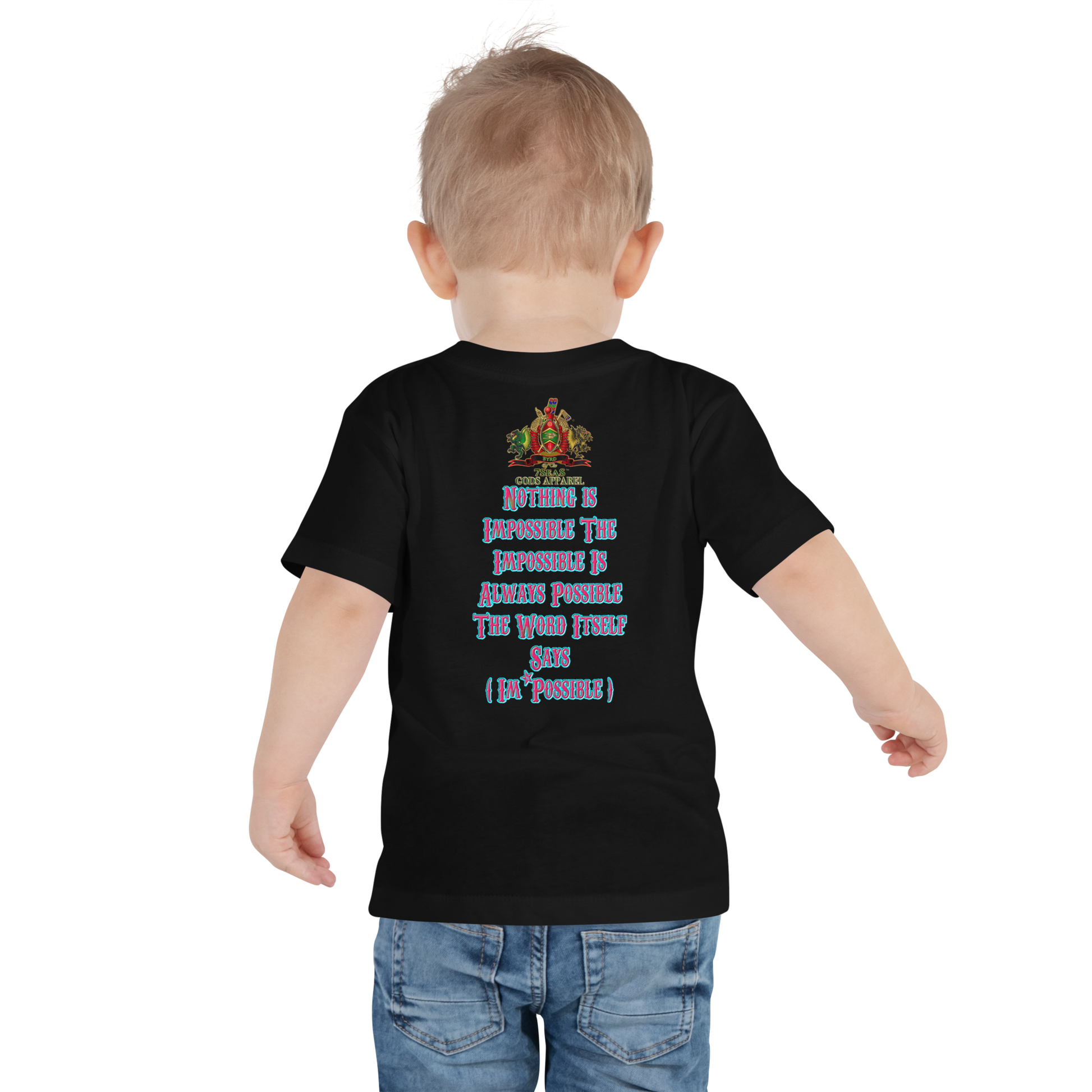 YEMAYA - BYRD OF THE 7SEAS GODS APPAREL - BLUE/PINK - Toddler Gods/Boys Short Sleeve Tee