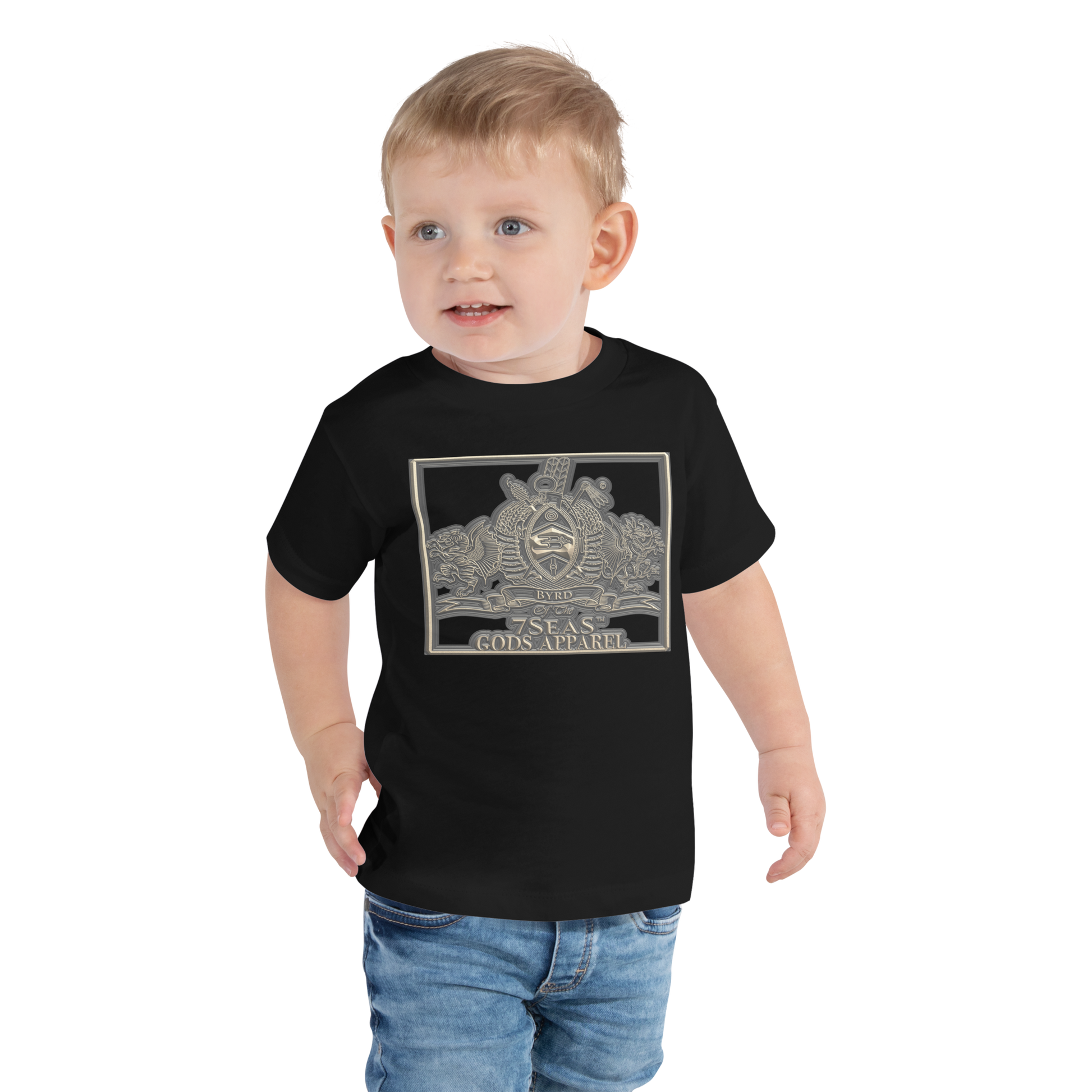 KHNUM - BYRD OF THE 7SEAS GODS APPAREL - BROWN - Toddler Gods/Boys Short Sleeve Tee