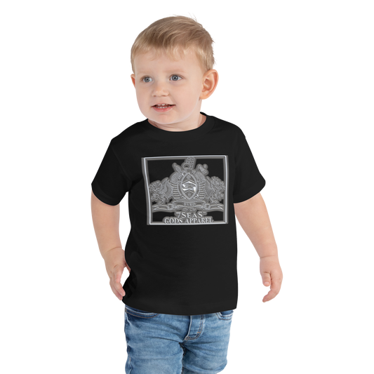 AMUN MIN - Grey - BYRD OF THE 7SEAS GODS APPAREL - Toddler Gods/Boys Short Sleeve Tee