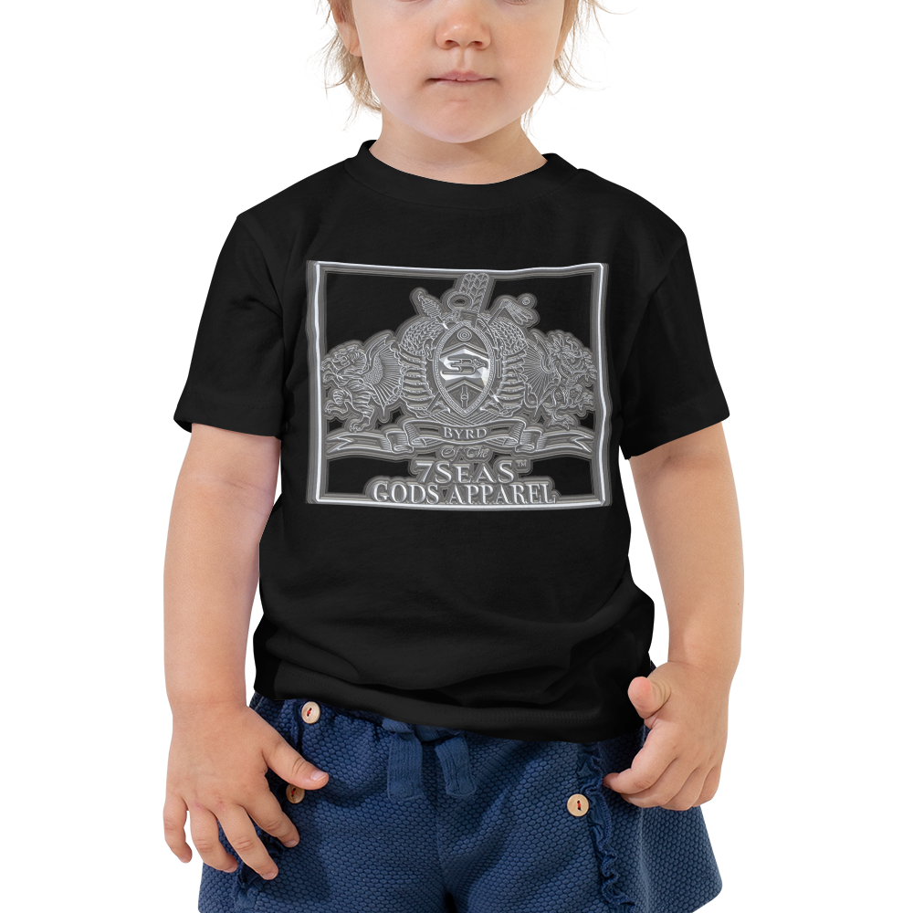 AMUN MIN - Grey - BYRD OF THE 7SEAS GODS APPAREL - Toddler Goddess’s/Girls Short Sleeve Tee