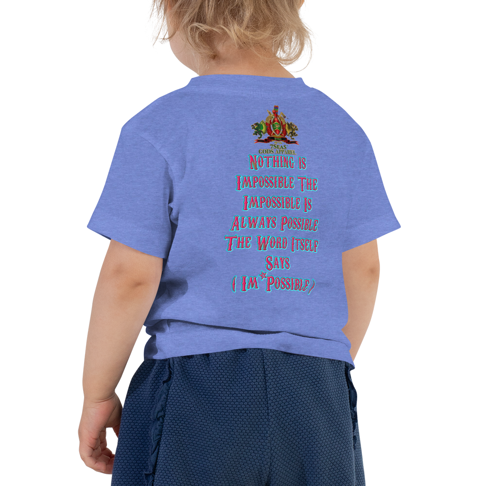 YEMAYA - BYRD OF THE 7SEAS GODS APPAREL - BLUE/PINK - Toddler Goddess/Girls Short Sleeve Tee