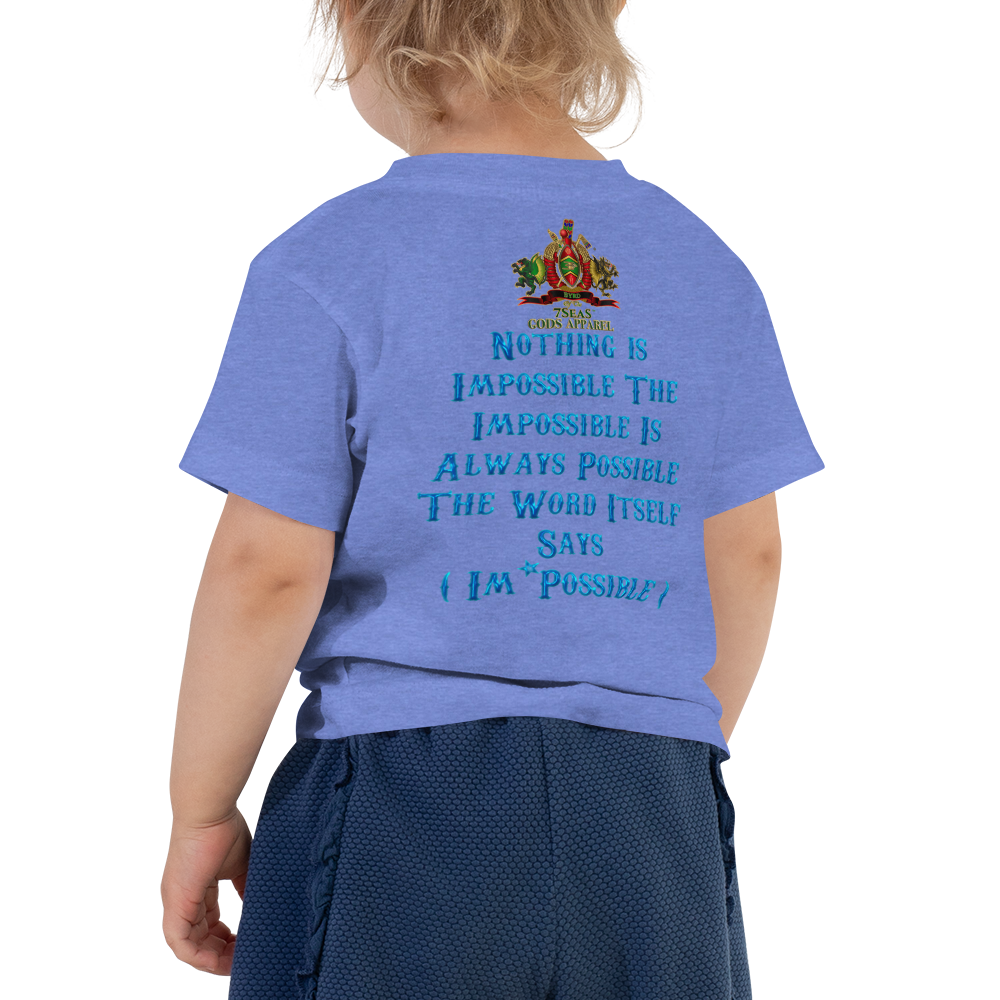 PTAH - BYRD OF THE 7SEAS GODS APPAREL - BLUE - Toddler Goddess/Girls Short Sleeve Tee