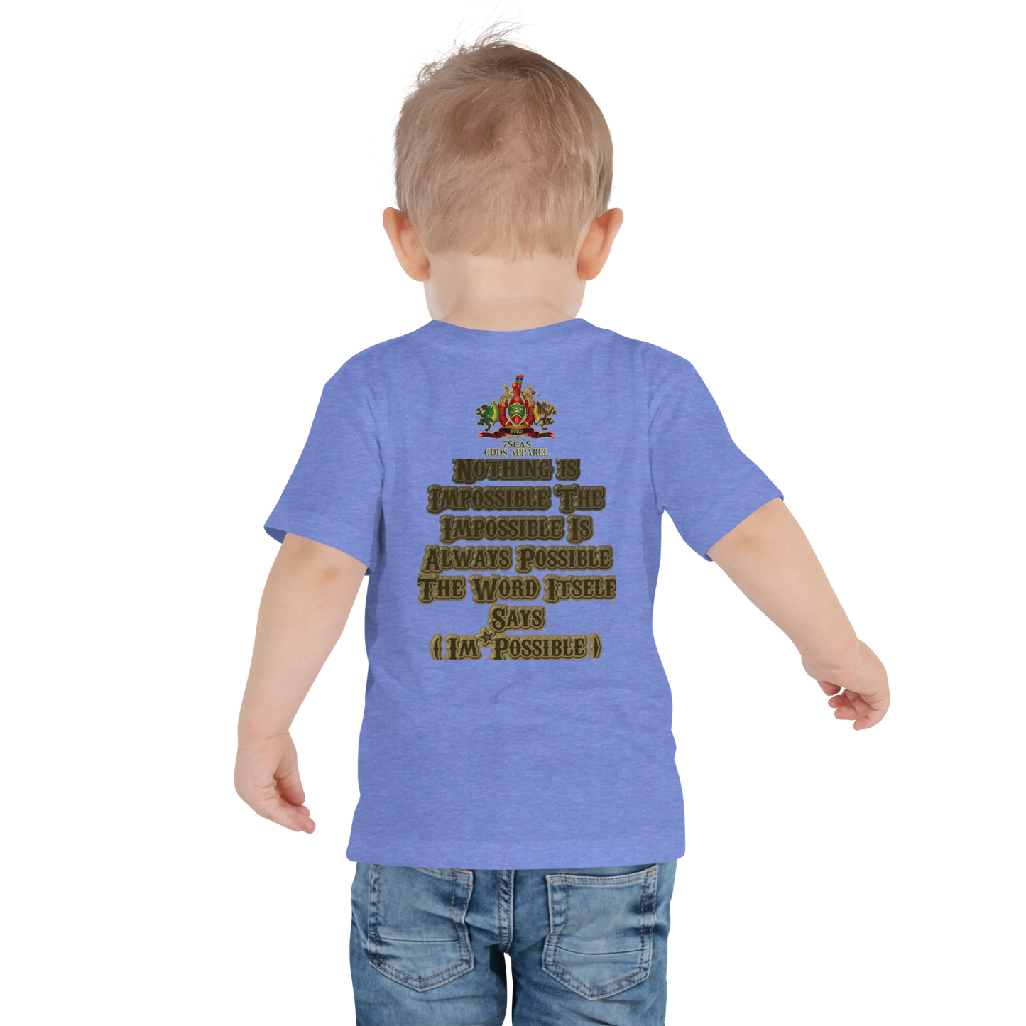 KHNUM - BYRD OF THE 7SEAS GODS APPAREL - BROWN - Toddler Gods/Boys Short Sleeve Tee