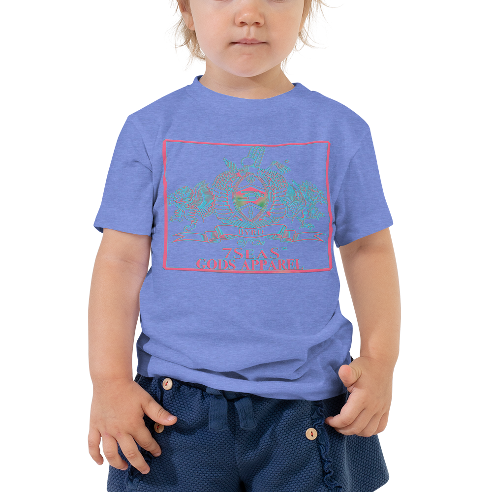 YEMAYA - BYRD OF THE 7SEAS GODS APPAREL - BLUE/PINK - Toddler Goddess/Girls Short Sleeve Tee