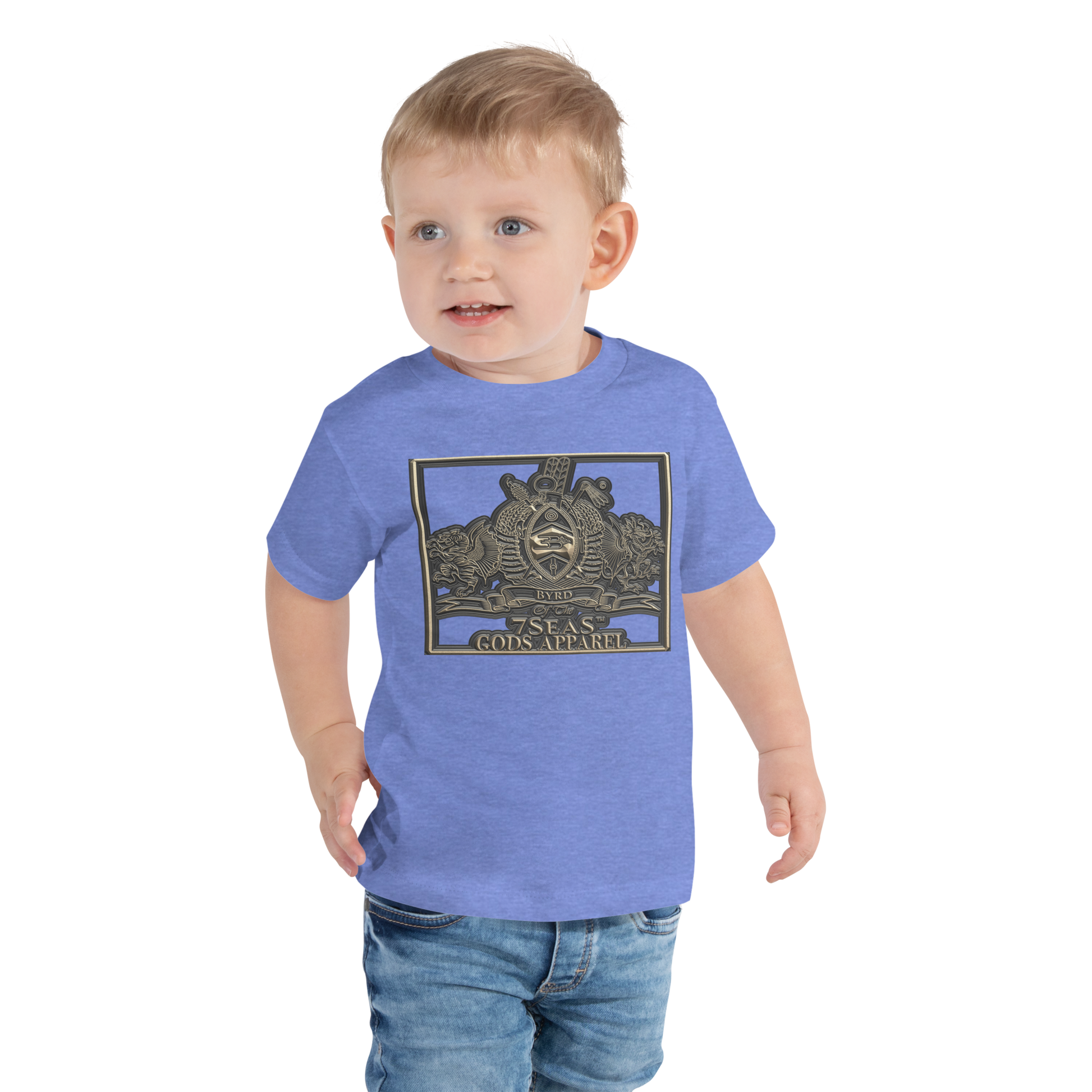 KHNUM - BYRD OF THE 7SEAS GODS APPAREL - BROWN - Toddler Gods/Boys Short Sleeve Tee