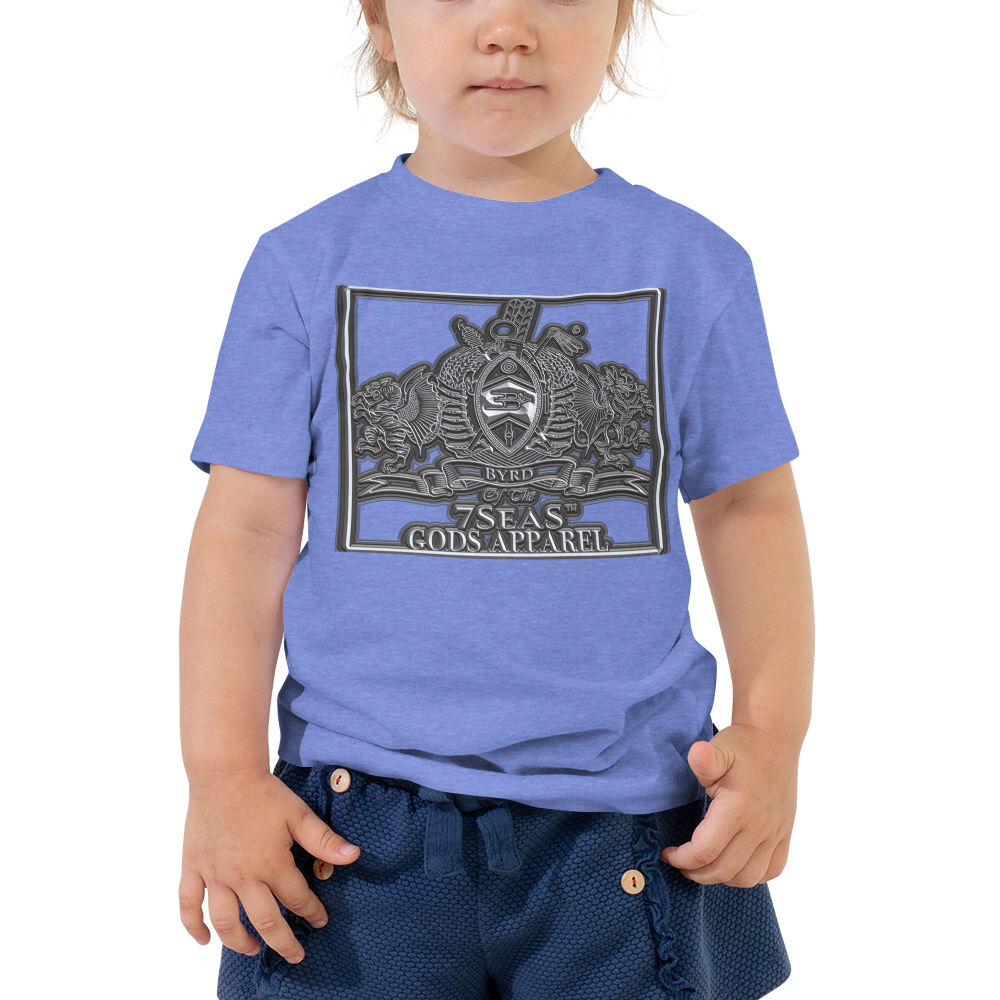 AMUN MIN - Grey - BYRD OF THE 7SEAS GODS APPAREL - Toddler Goddess’s/Girls Short Sleeve Tee