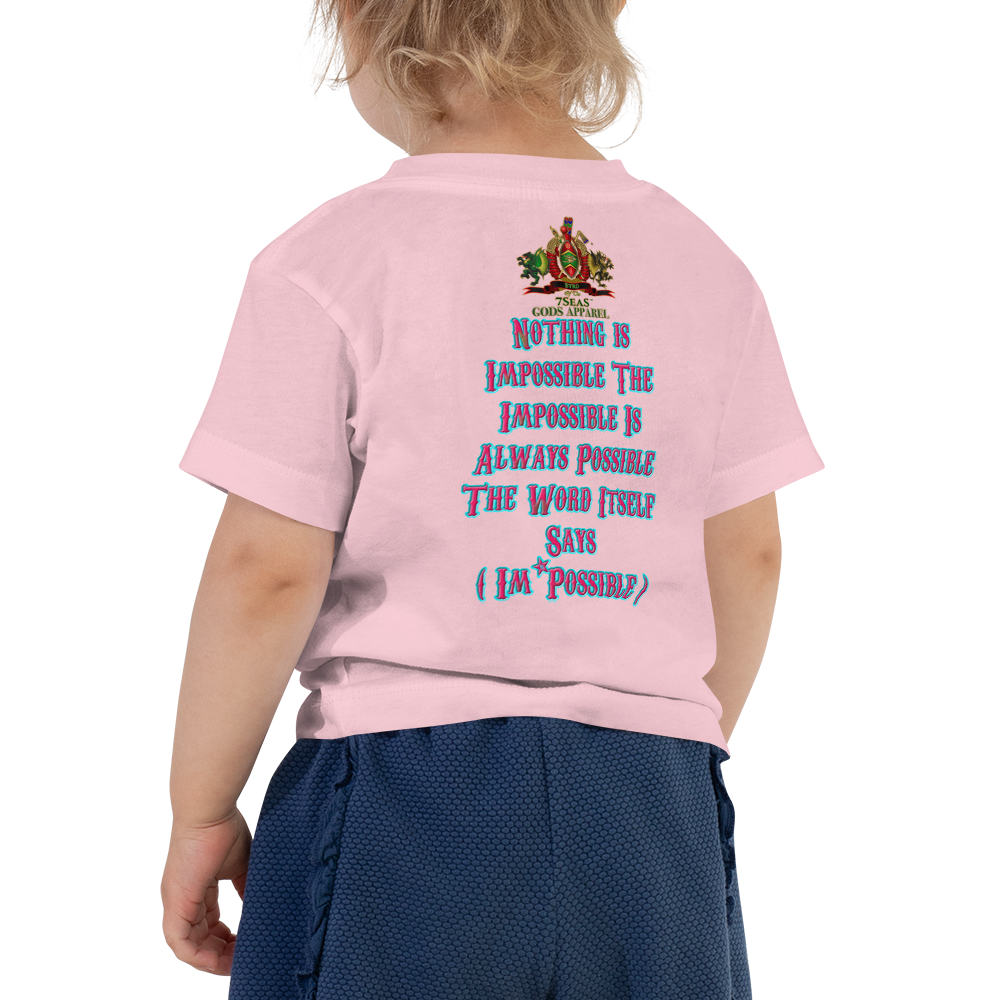 YEMAYA - BYRD OF THE 7SEAS GODS APPAREL - BLUE/PINK - Toddler Goddess/Girls Short Sleeve Tee