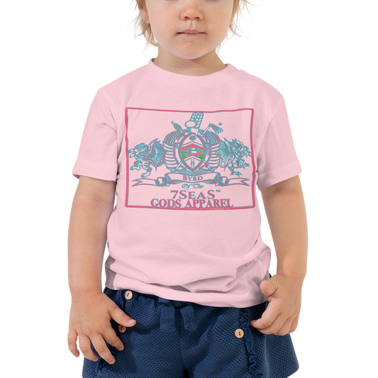 YEMAYA - BYRD OF THE 7SEAS GODS APPAREL - BLUE/PINK - Toddler Goddess/Girls Short Sleeve Tee