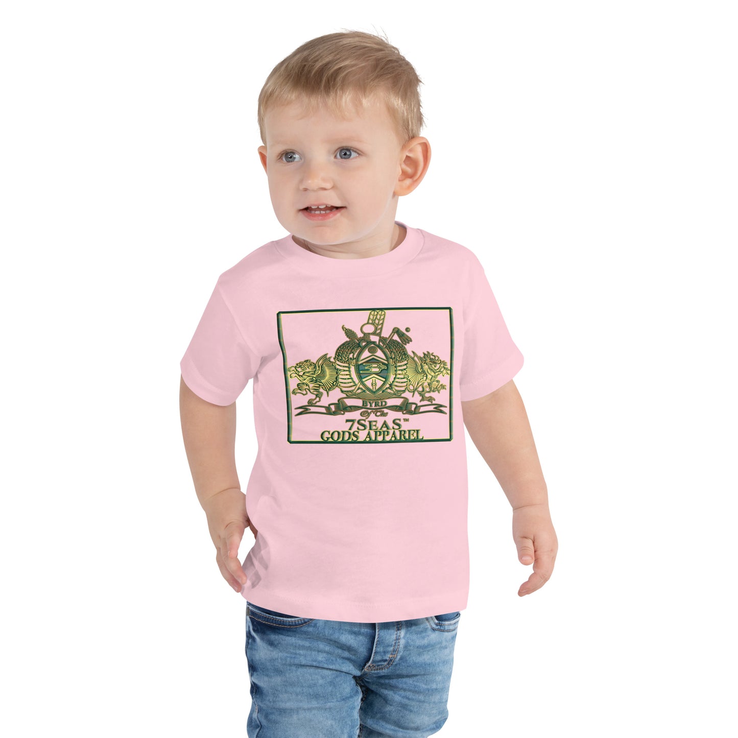 ENBYRD - BYRD OF THE 7SEAS GODS APPAREL - GREEN - Toddler Gods/Boys Short Sleeve Tee