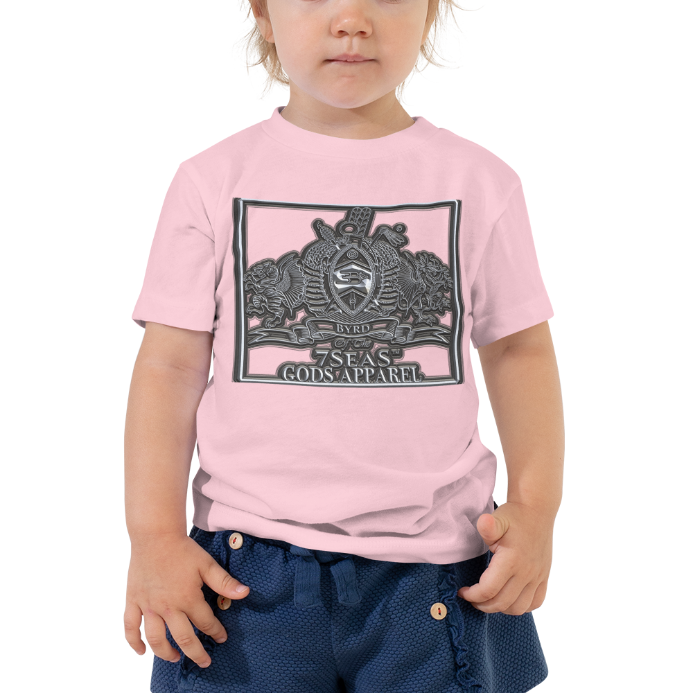 AMUN MIN - Grey - BYRD OF THE 7SEAS GODS APPAREL - Toddler Goddess’s/Girls Short Sleeve Tee