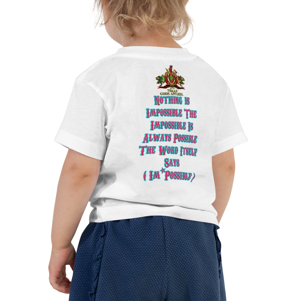 YEMAYA - BYRD OF THE 7SEAS GODS APPAREL - BLUE/PINK - Toddler Goddess/Girls Short Sleeve Tee