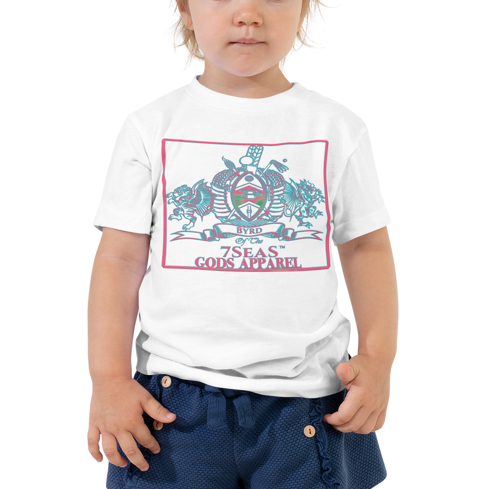 YEMAYA - BYRD OF THE 7SEAS GODS APPAREL - BLUE/PINK - Toddler Goddess/Girls Short Sleeve Tee