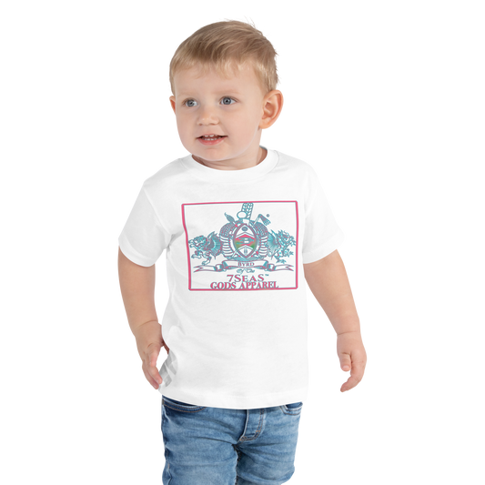 YEMAYA - BYRD OF THE 7SEAS GODS APPAREL - BLUE/PINK - Toddler Gods/Boys Short Sleeve Tee