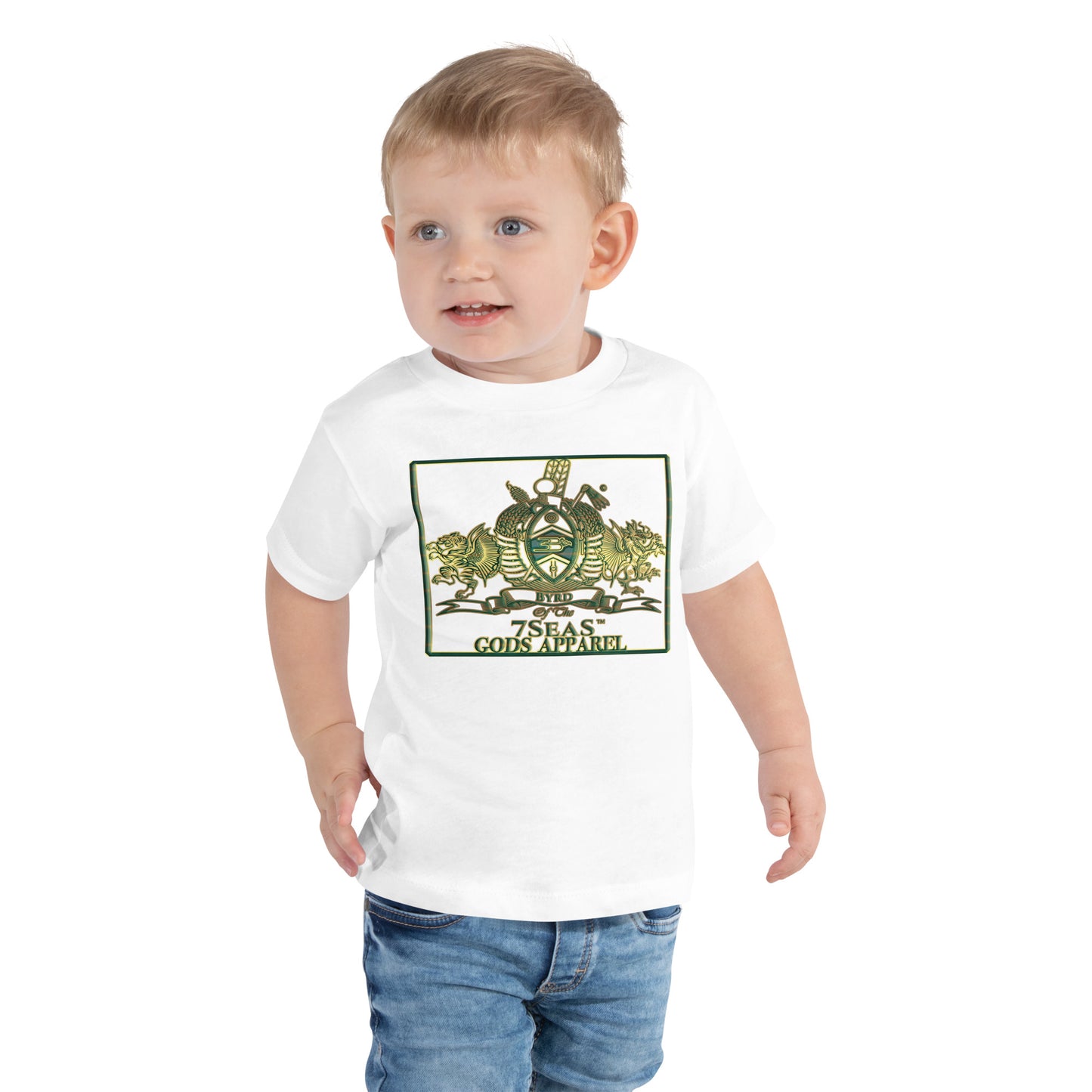 ENBYRD - BYRD OF THE 7SEAS GODS APPAREL - GREEN - Toddler Gods/Boys Short Sleeve Tee