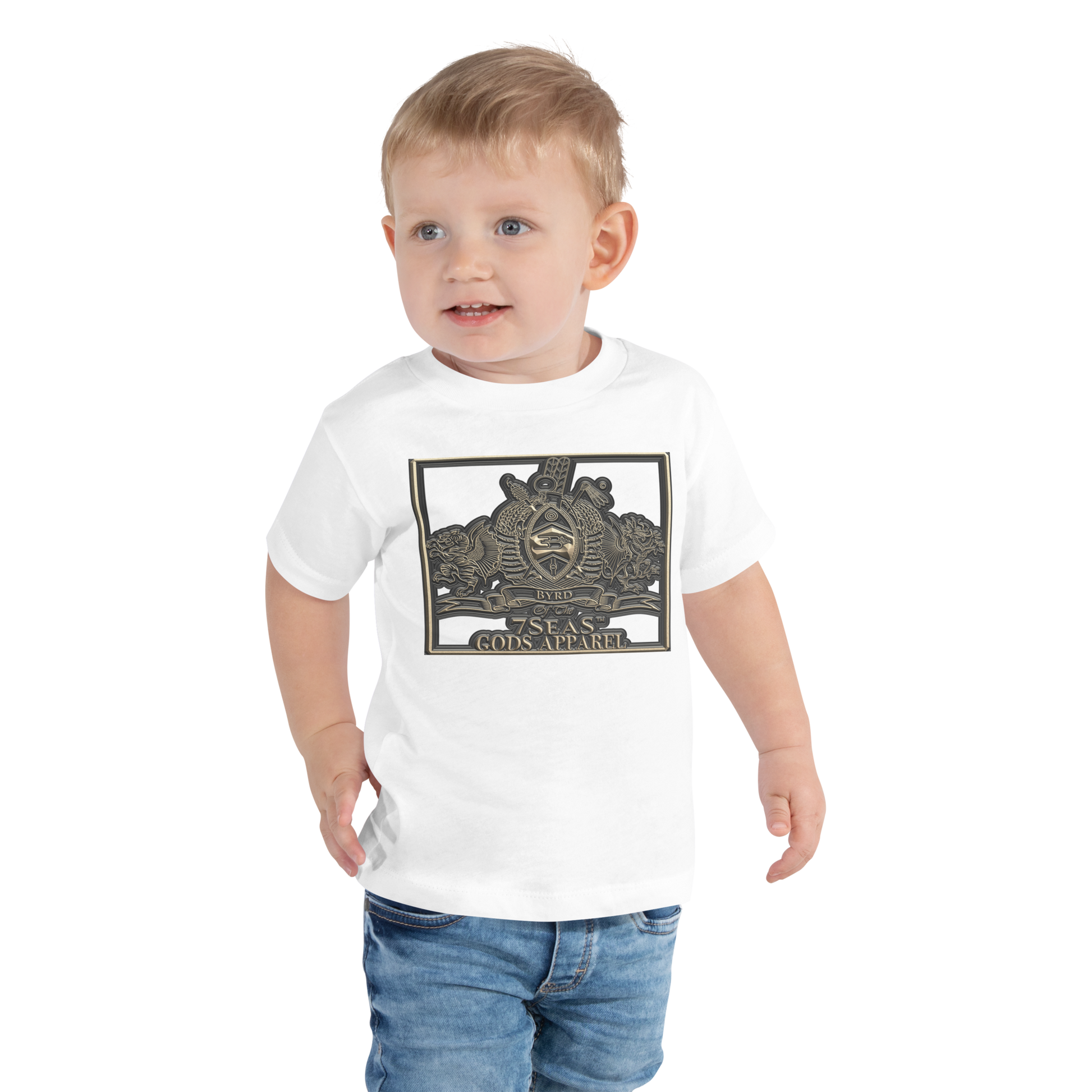 KHNUM - BYRD OF THE 7SEAS GODS APPAREL - BROWN - Toddler Gods/Boys Short Sleeve Tee