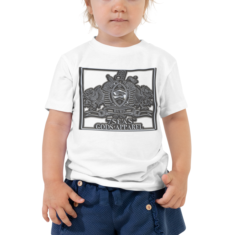 AMUN MIN - Grey - BYRD OF THE 7SEAS GODS APPAREL - Toddler Goddess’s/Girls Short Sleeve Tee