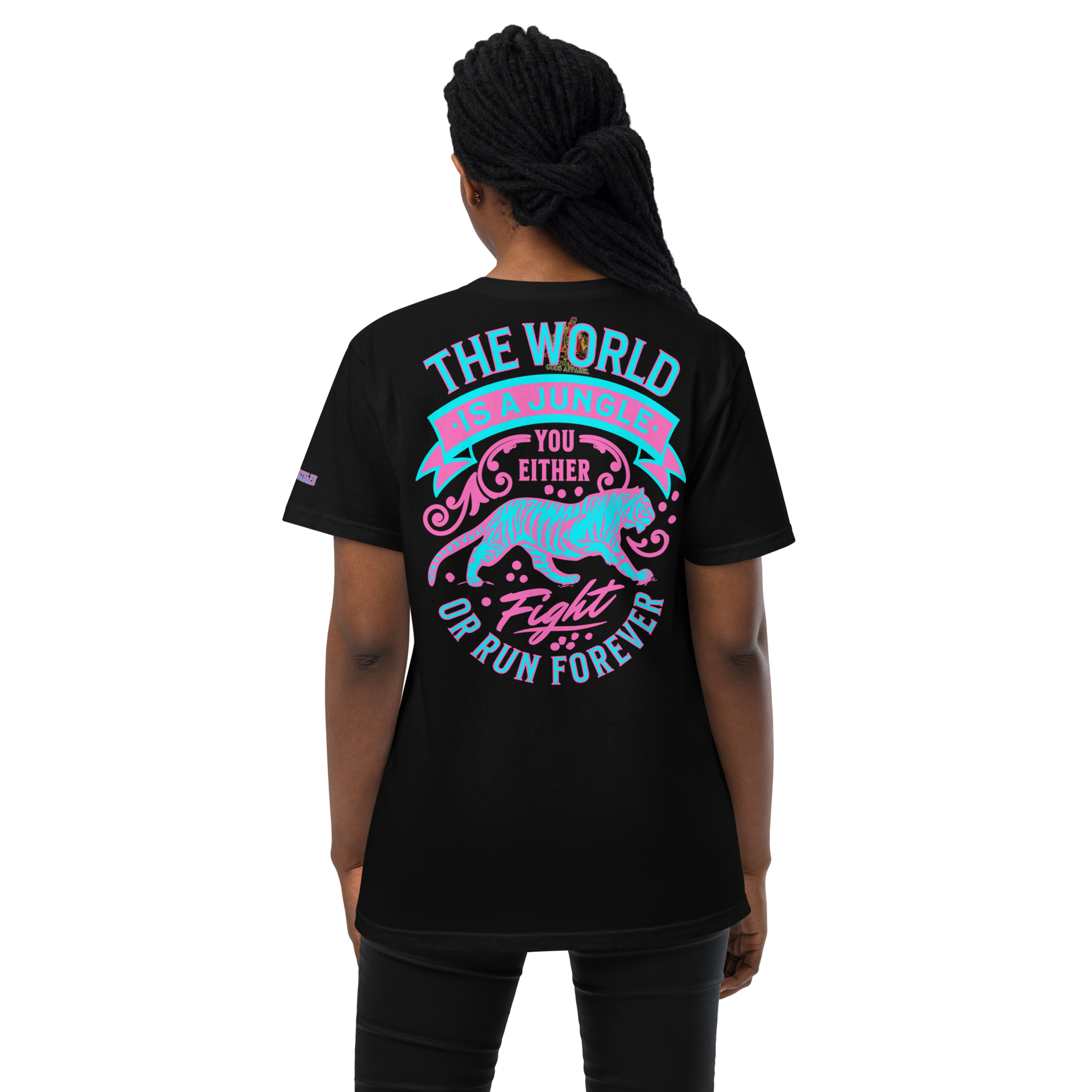 World Is A Jungle - BYRD OF THE 7SEAS GODS APPAREL - TIGER EDITION - YEMAYA - Goddess/Women Unisex garment-dyed pocket t-shirt