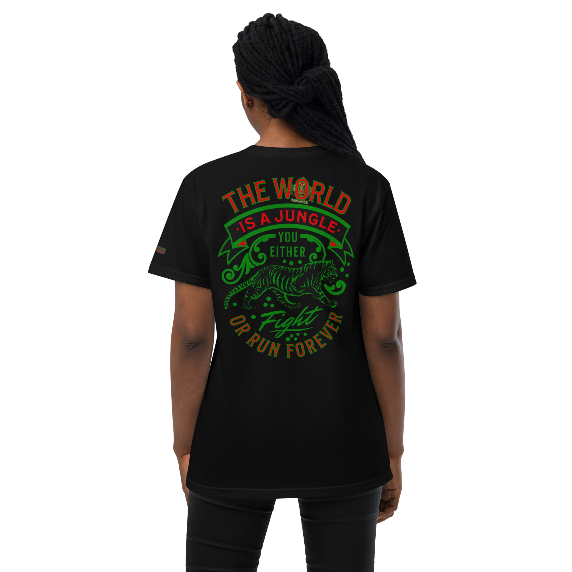 World Is A Jungle - BYRD OF THE 7 SEAS GODS APPAREL - TIGER EDITION - ENBYRD - Goddess/Women Unisex garment-dyed pocket t-shirt