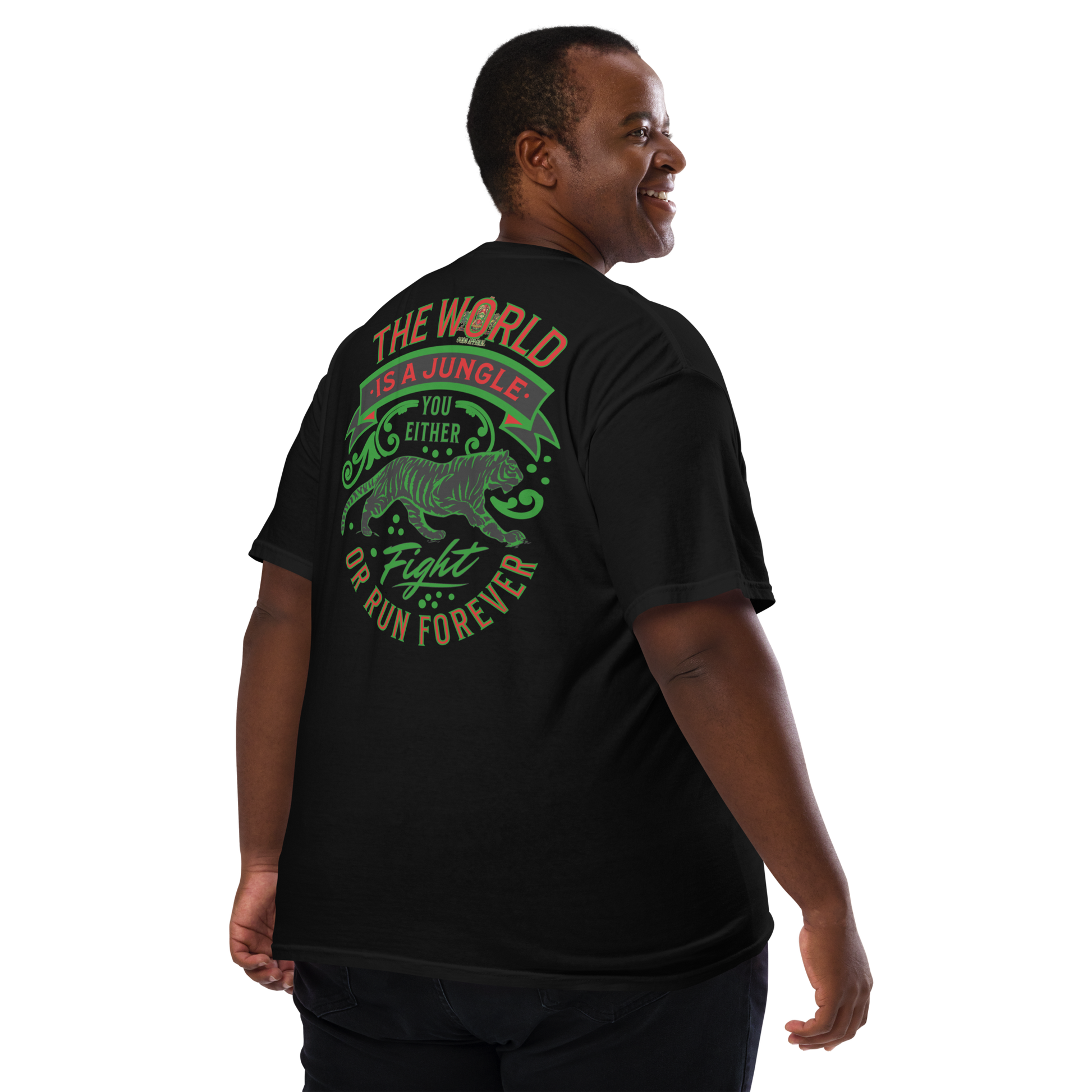 World Is A Jungle - BYRD OF THE 7SEAS GODS APPAREL - TIGER EDITION - ENBYRD - Gods & Goddess Unisex garment-dyed pocket t-shirt