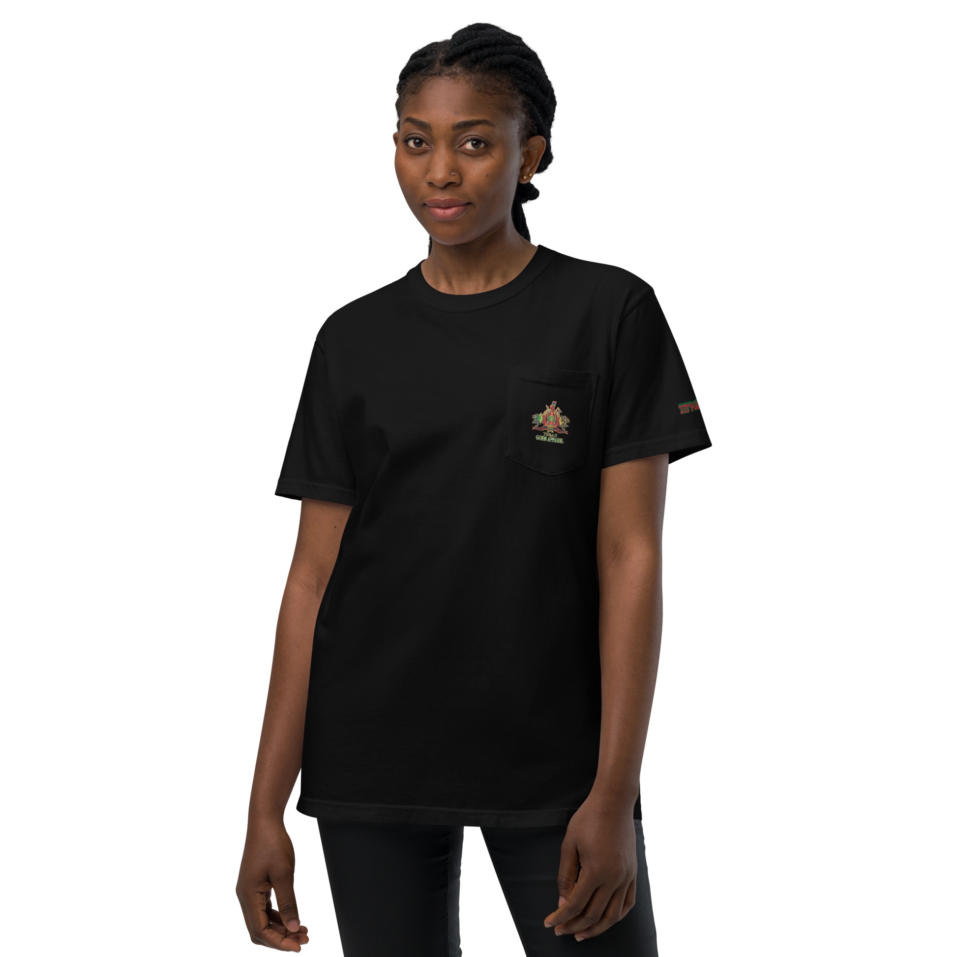 World Is A Jungle - BYRD OF THE 7 SEAS GODS APPAREL - TIGER EDITION - ENBYRD - Goddess/Women Unisex garment-dyed pocket t-shirt