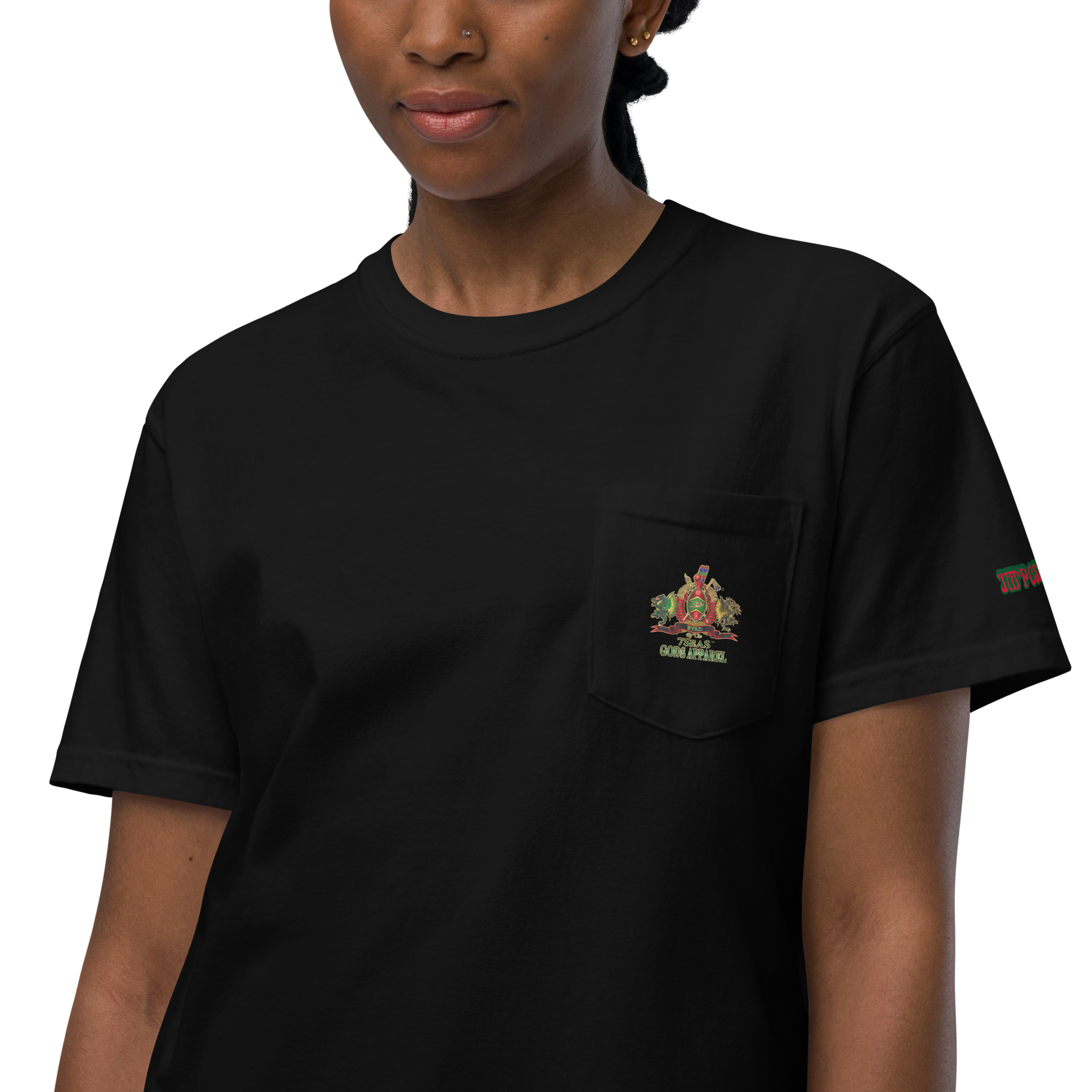 World Is A Jungle - BYRD OF THE 7 SEAS GODS APPAREL - TIGER EDITION - ENBYRD - Goddess/Women Unisex garment-dyed pocket t-shirt