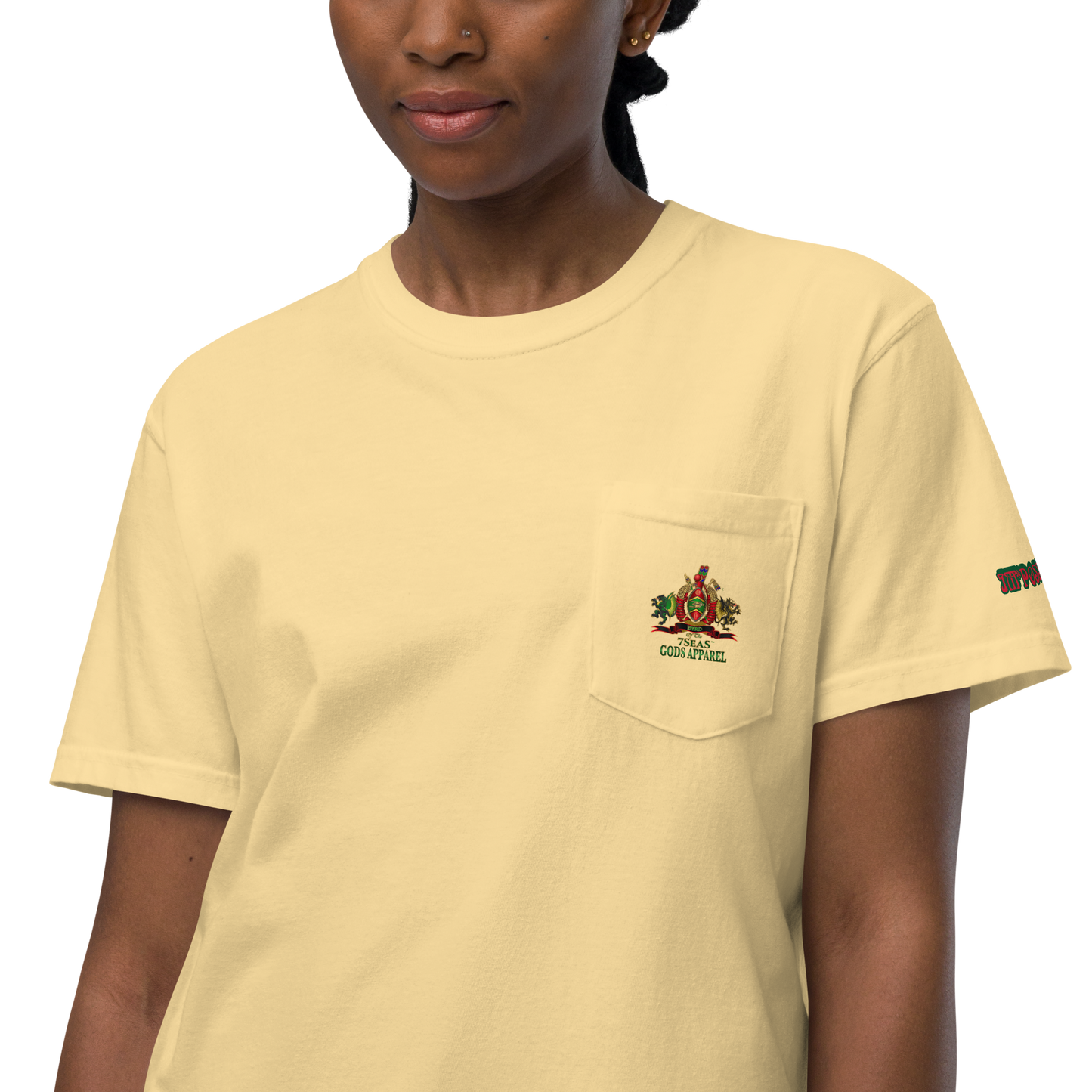 World Is A Jungle - BYRD OF THE 7 SEAS GODS APPAREL - TIGER EDITION - ENBYRD - Goddess/Women Unisex garment-dyed pocket t-shirt