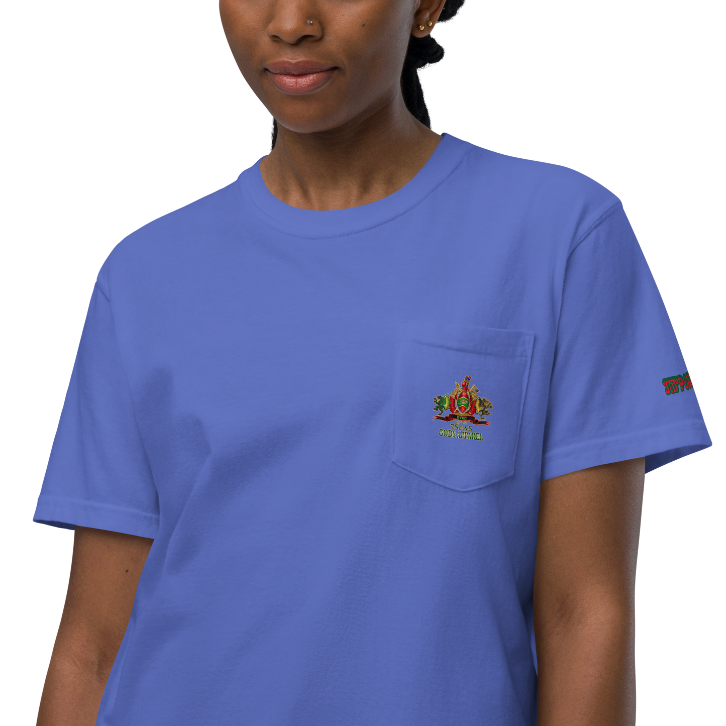 World Is A Jungle - BYRD OF THE 7 SEAS GODS APPAREL - TIGER EDITION - ENBYRD - Goddess/Women Unisex garment-dyed pocket t-shirt