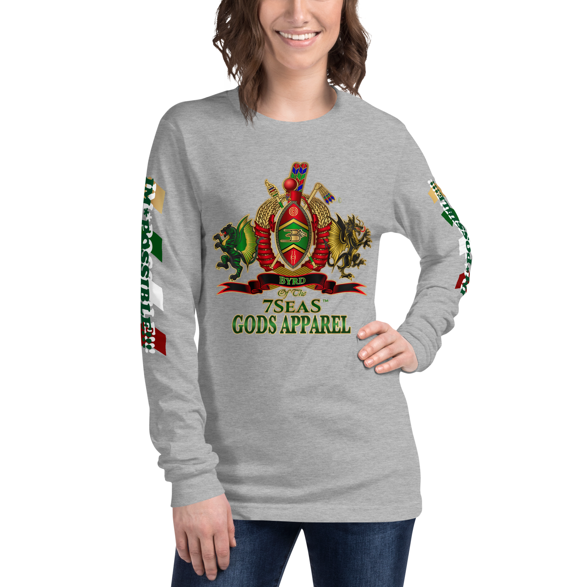 APEP - BYRD OF THE 7SEAS GODS APPAREL - Goddess/Women Unisex Long Sleeve Tee