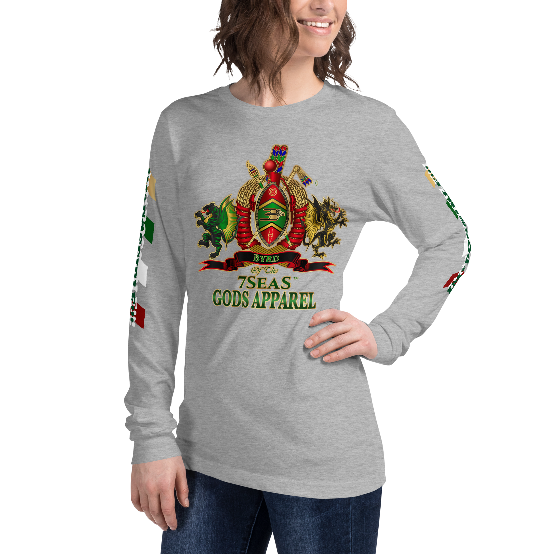 APEP - BYRD OF THE 7SEAS GODS APPAREL - Goddess/Women Unisex Long Sleeve Tee