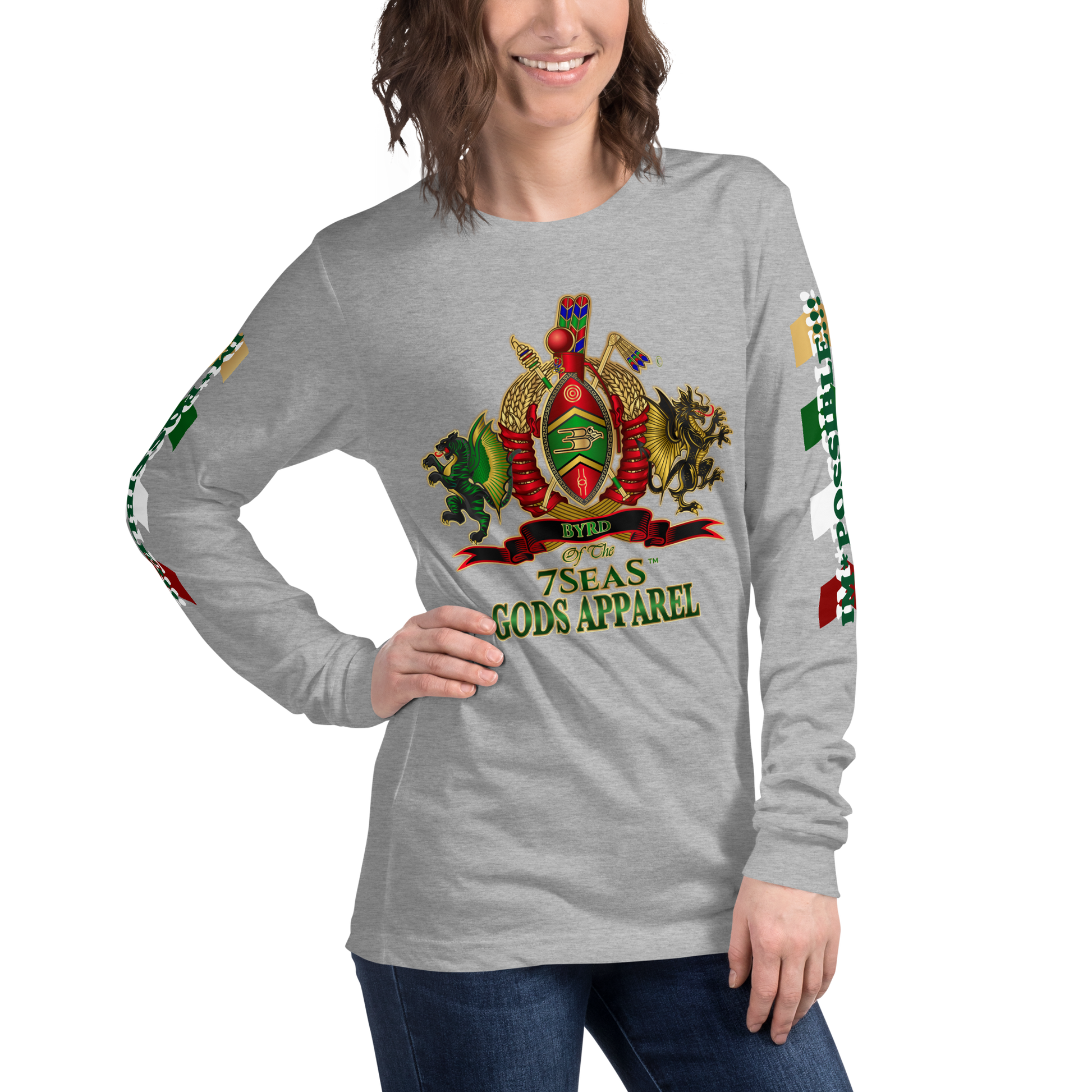 APEP - BYRD OF THE 7SEAS GODS APPAREL - Goddess/Women Unisex Long Sleeve Tee