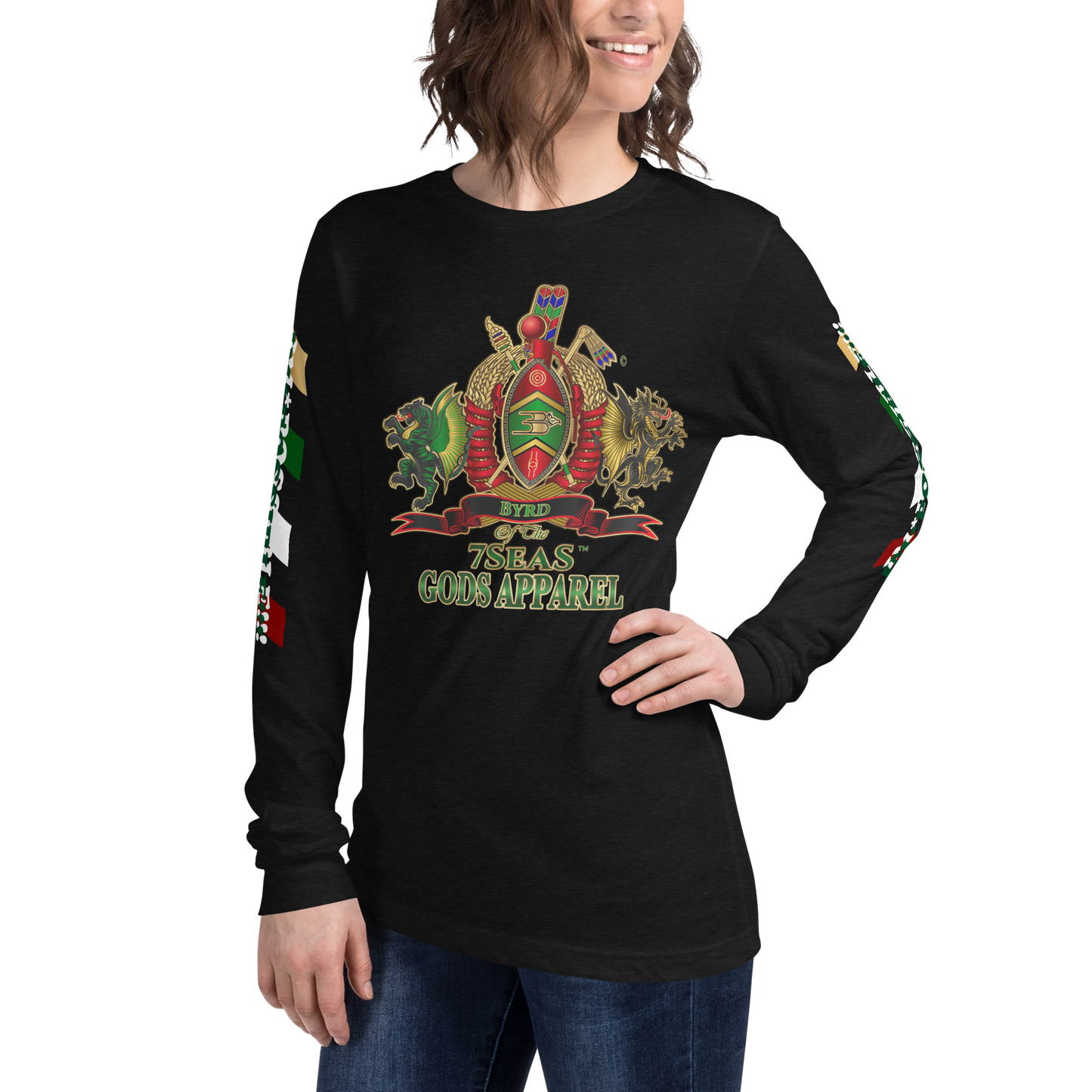 APEP - BYRD OF THE 7SEAS GODS APPAREL - Goddess/Women Unisex Long Sleeve Tee