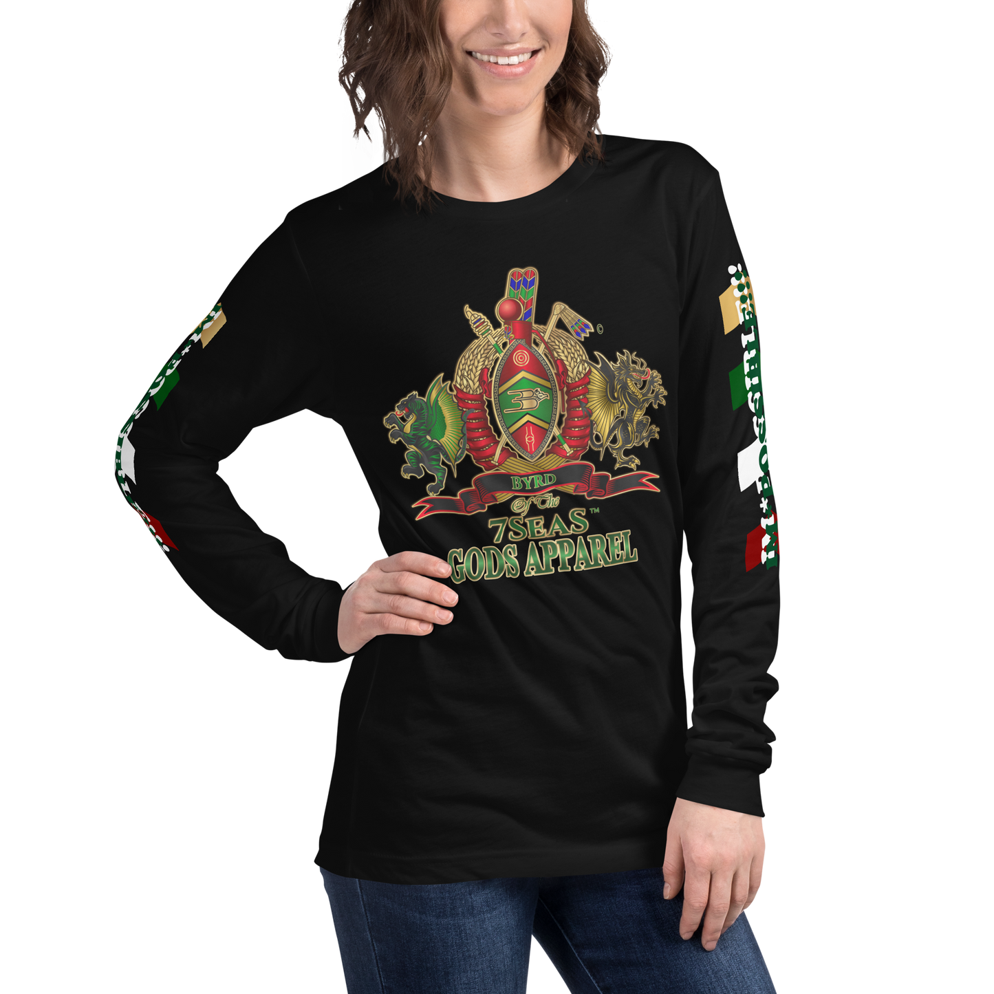 APEP - BYRD OF THE 7SEAS GODS APPAREL - Goddess/Women Unisex Long Sleeve Tee