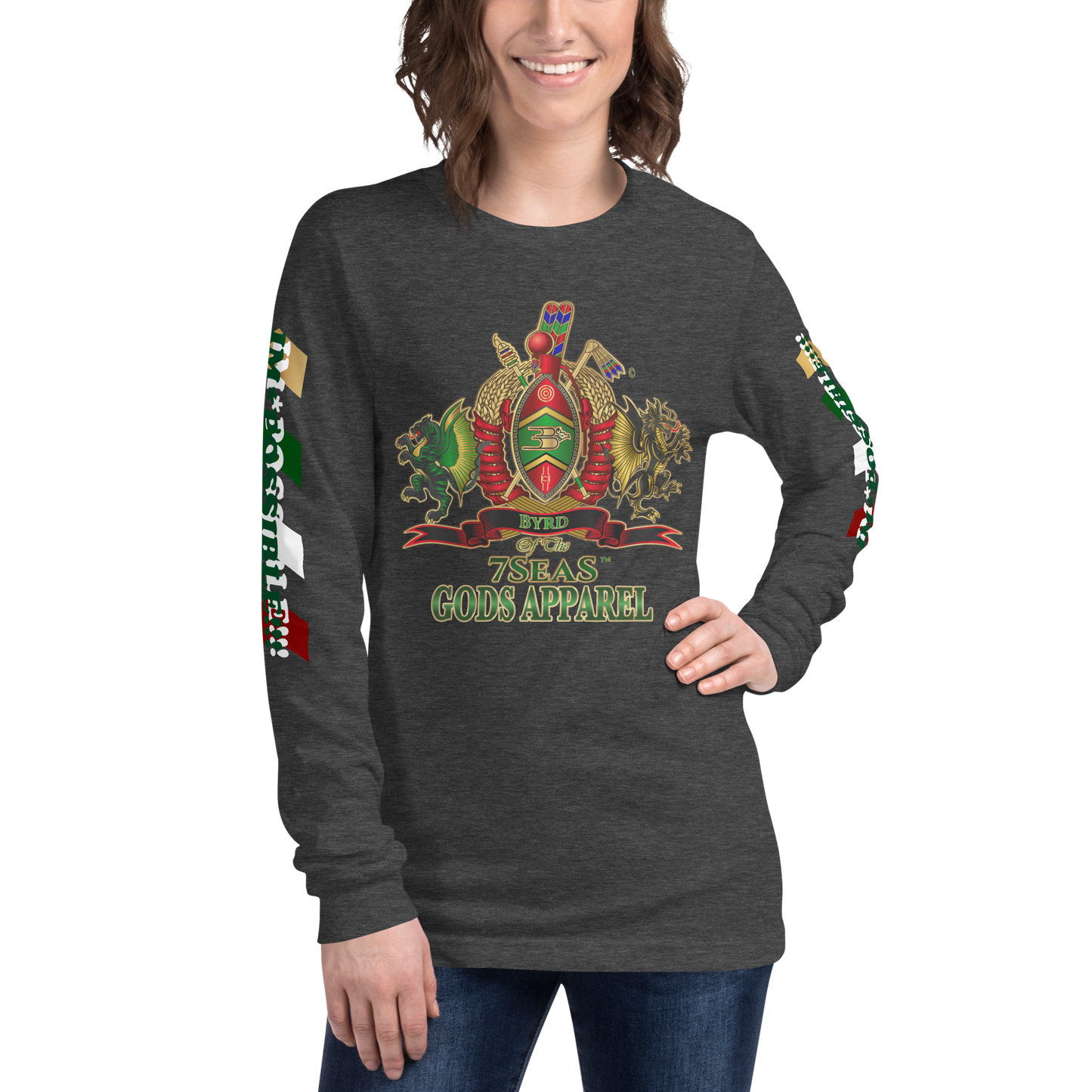 APEP - BYRD OF THE 7SEAS GODS APPAREL - Goddess/Women Unisex Long Sleeve Tee