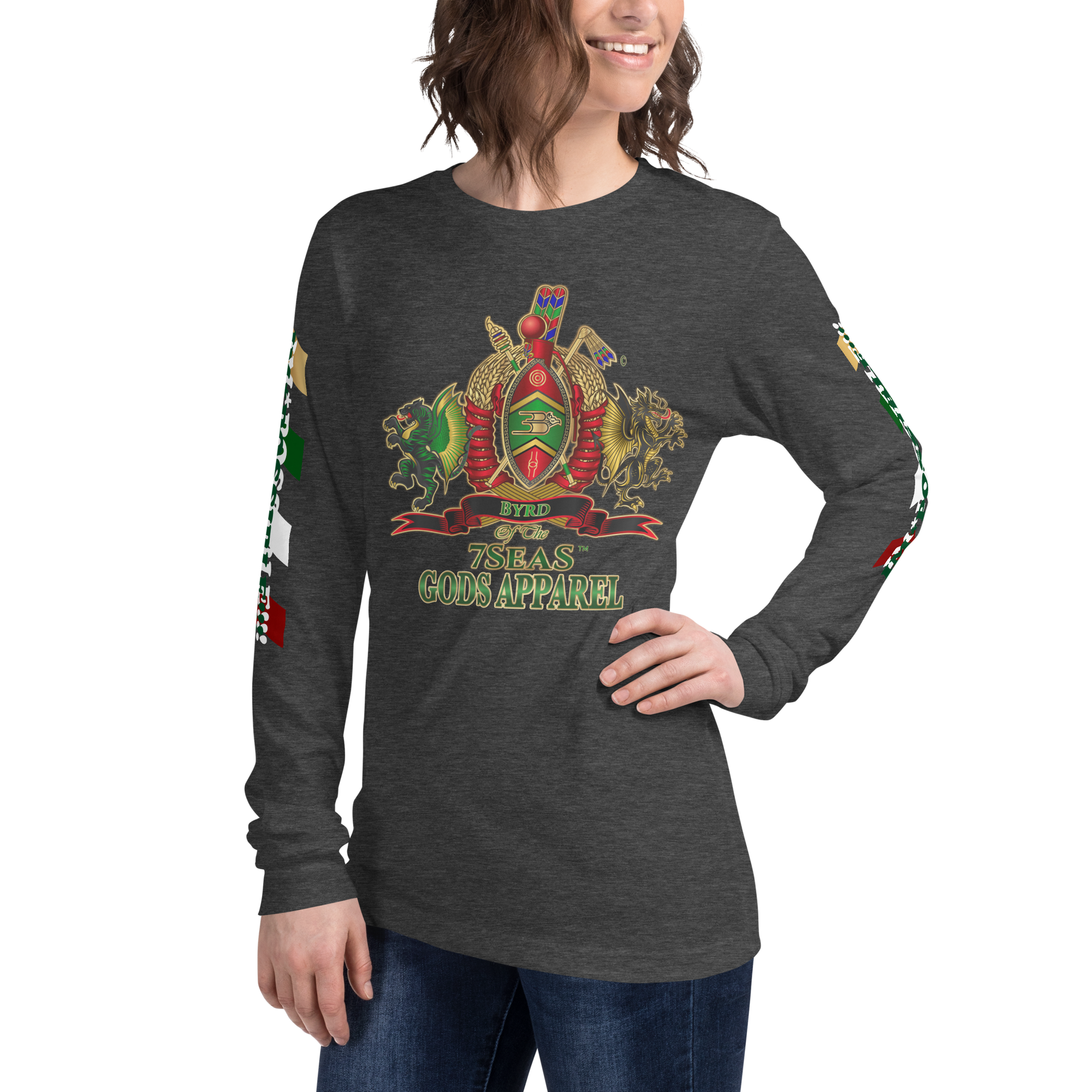 APEP - BYRD OF THE 7SEAS GODS APPAREL - Goddess/Women Unisex Long Sleeve Tee